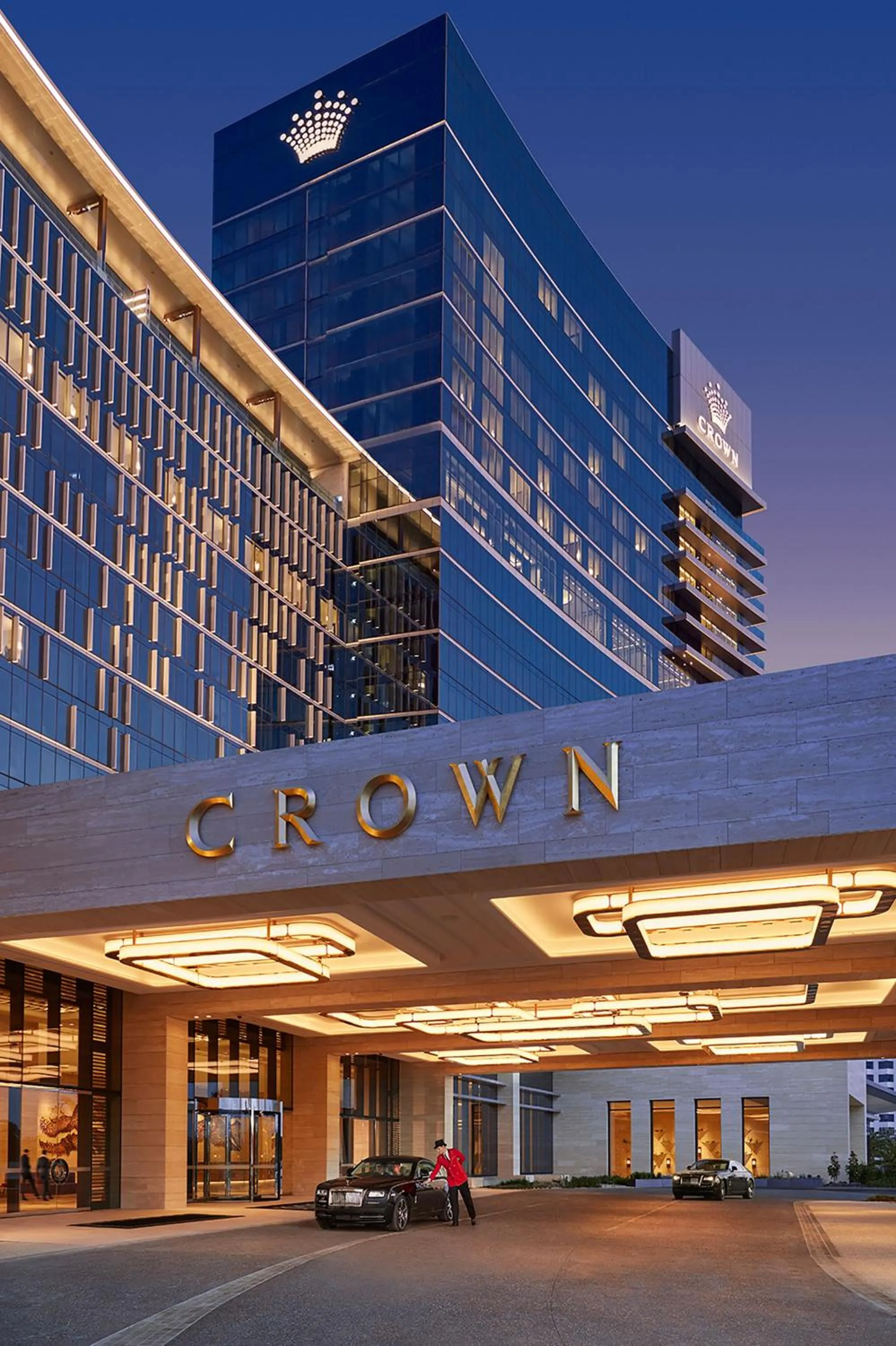 Facade/entrance in Crown Towers Perth