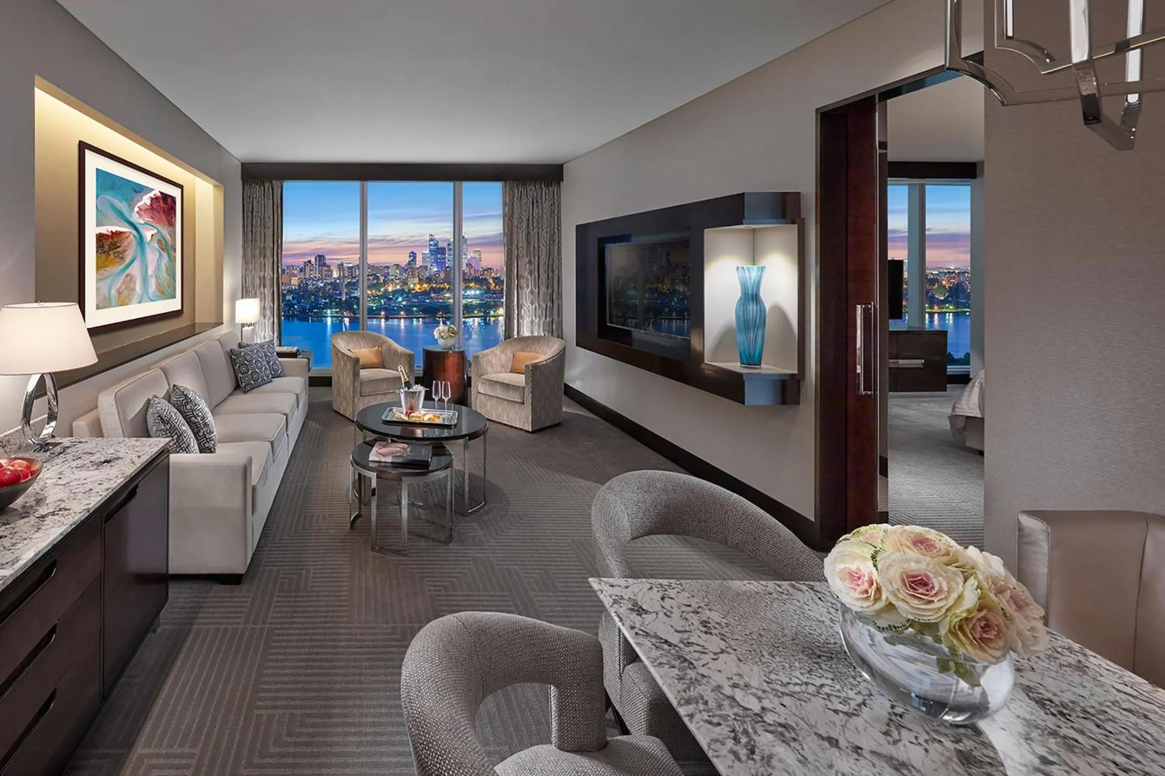 Living room in Crown Towers Perth