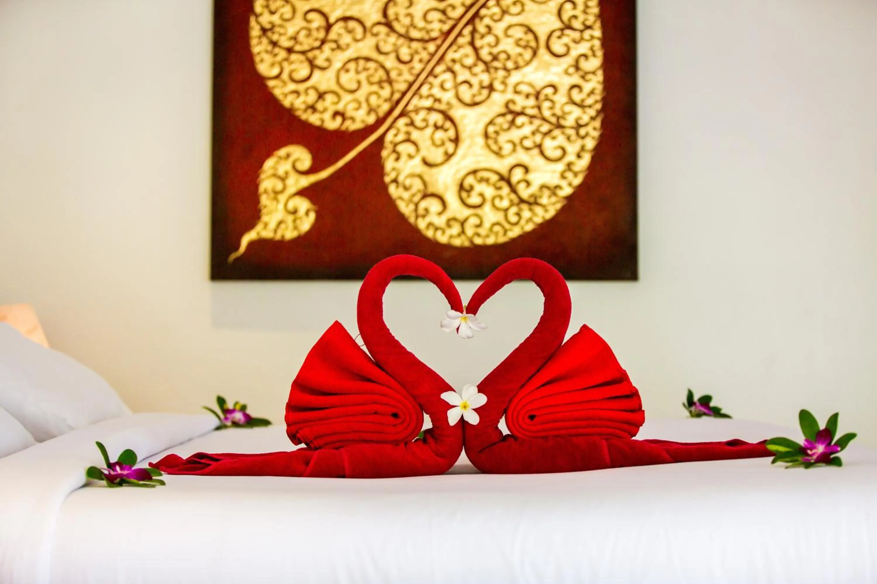 Decorative detail, Bed in Crystal Bay Yacht Club Beach Resort