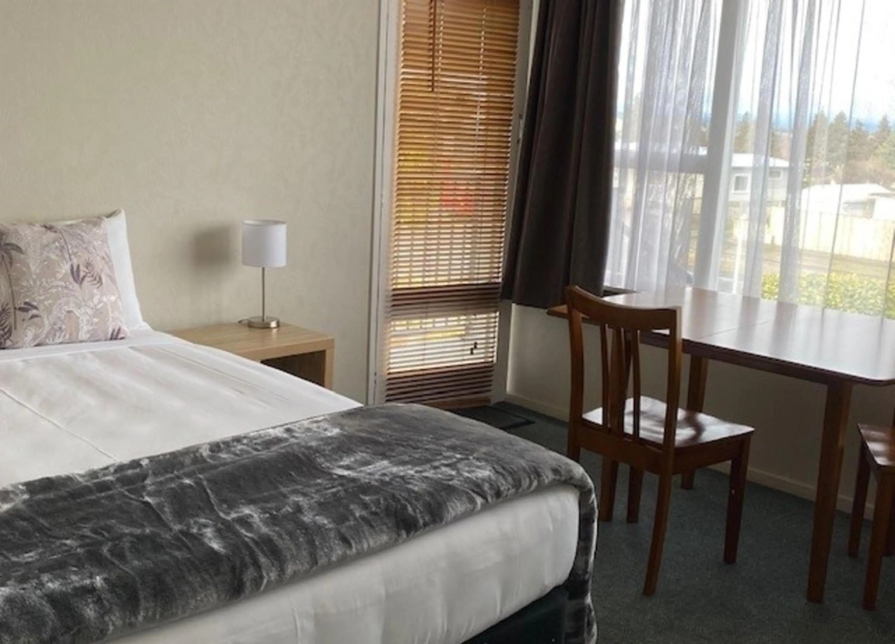 Bed in Chevron Motel