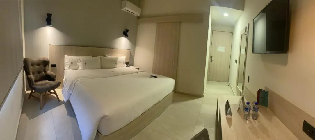 Bed in Hangar Inn Guadalajara Aeropuerto