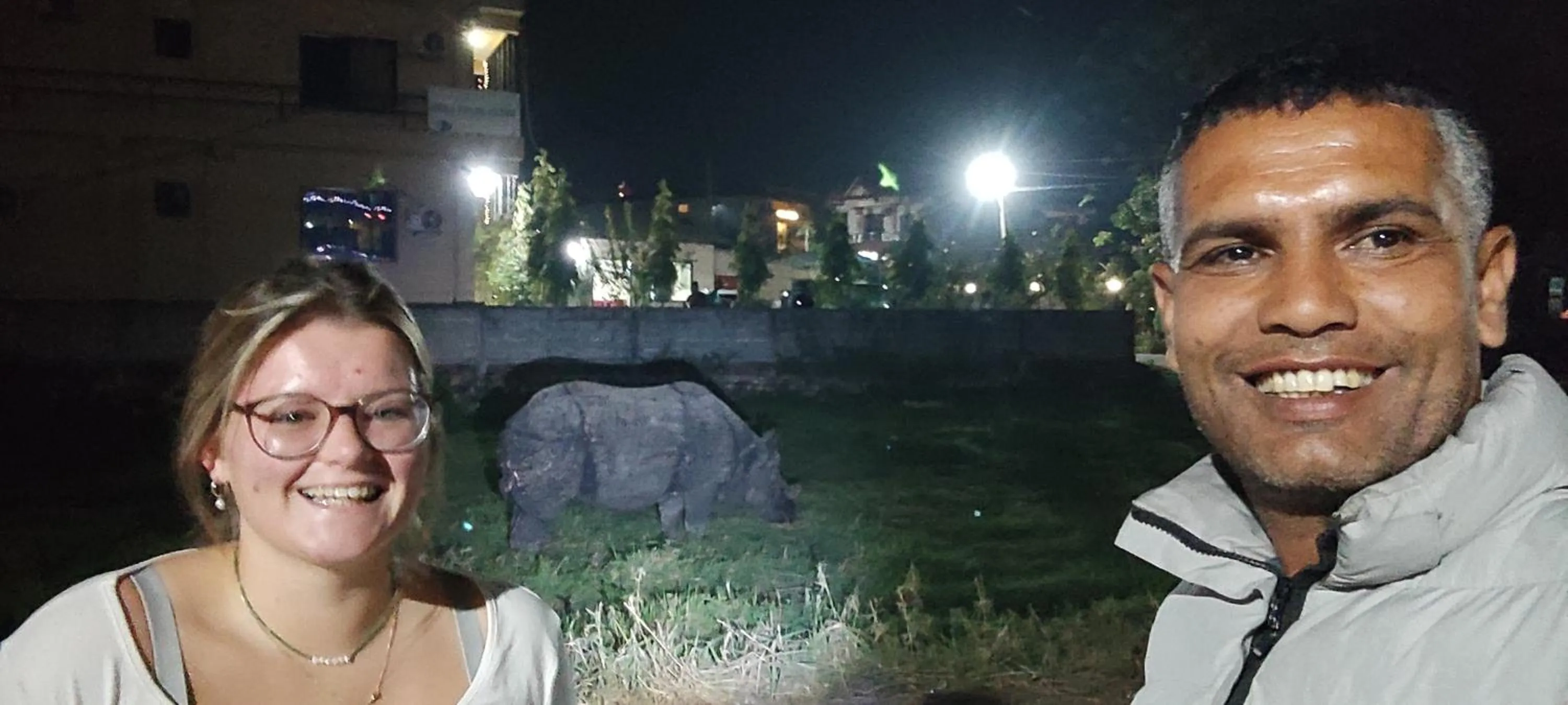 Guests in Hotel Rhino Land-Sauraha Family Home