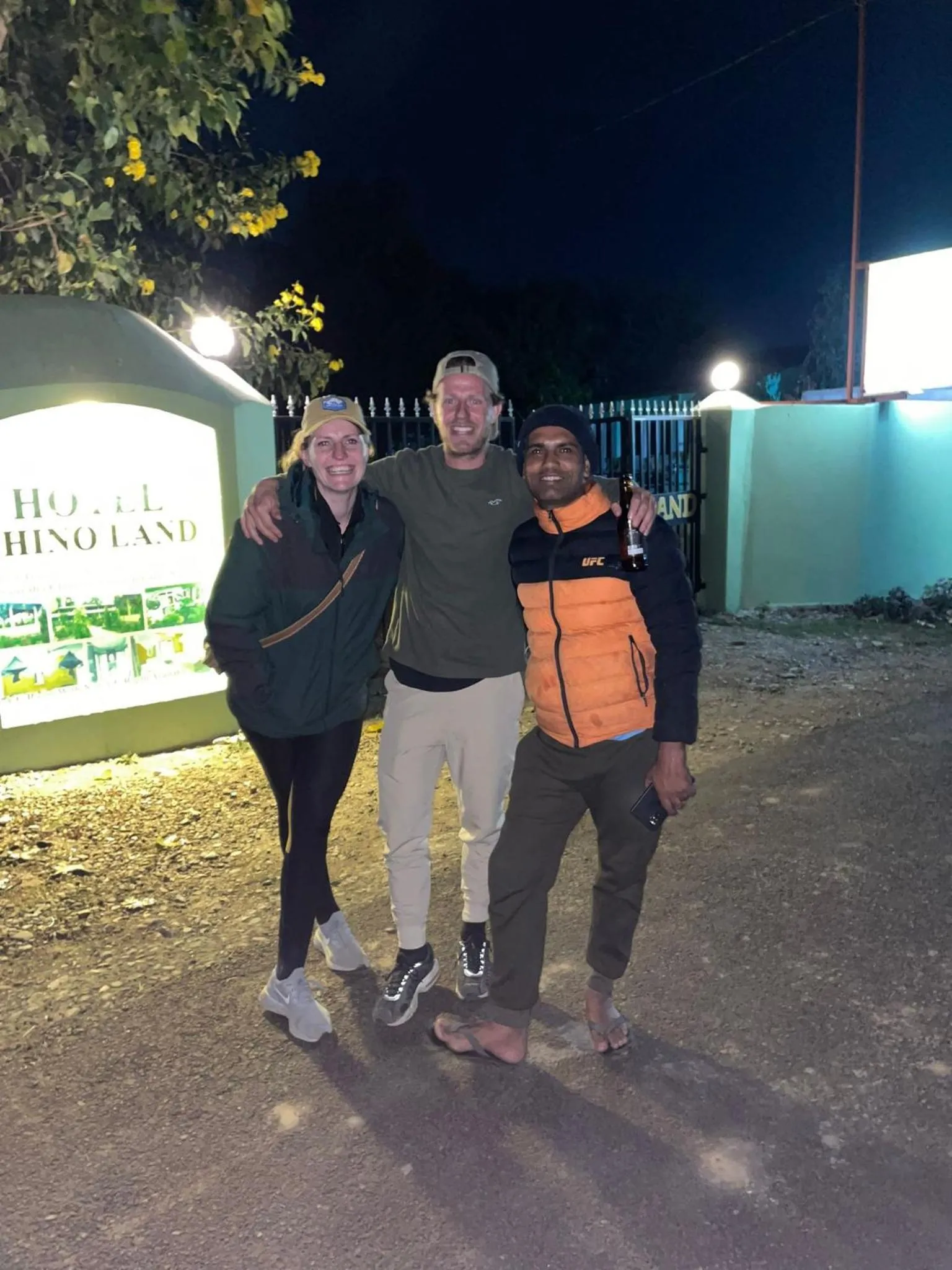 Night in Hotel Rhino Land-Sauraha Family Home