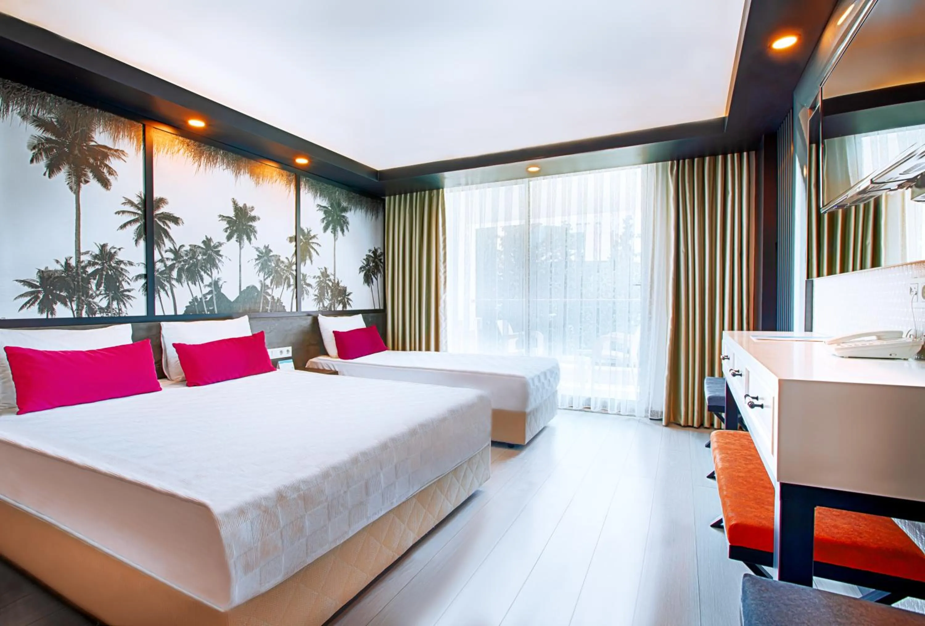 View (from property/room), Bed in Dosinia Luxury Resort-Ultra All Inclusive