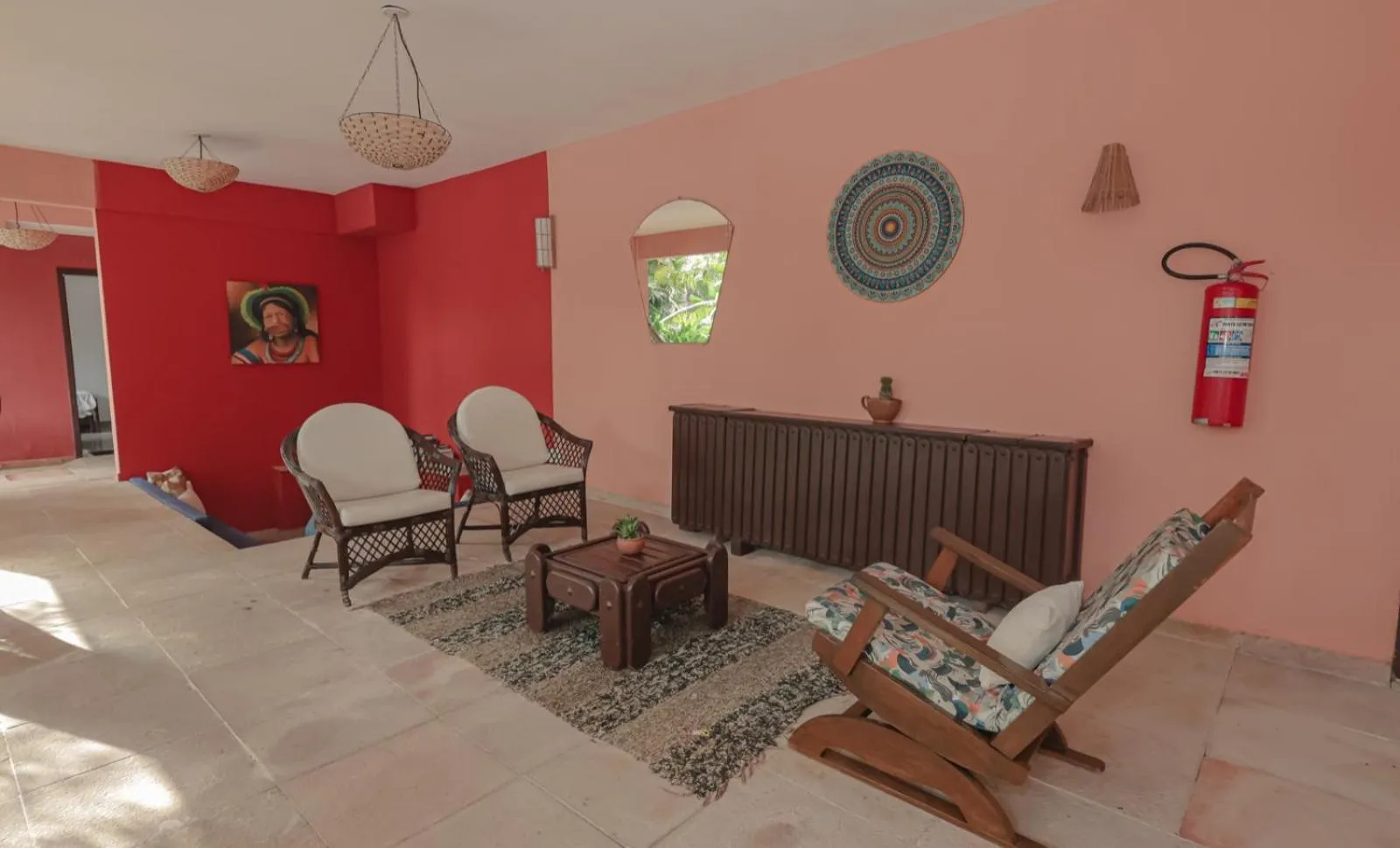 Living room in Pousada Saudosa Maloca