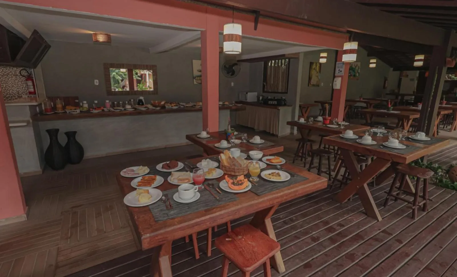 Breakfast in Pousada Saudosa Maloca