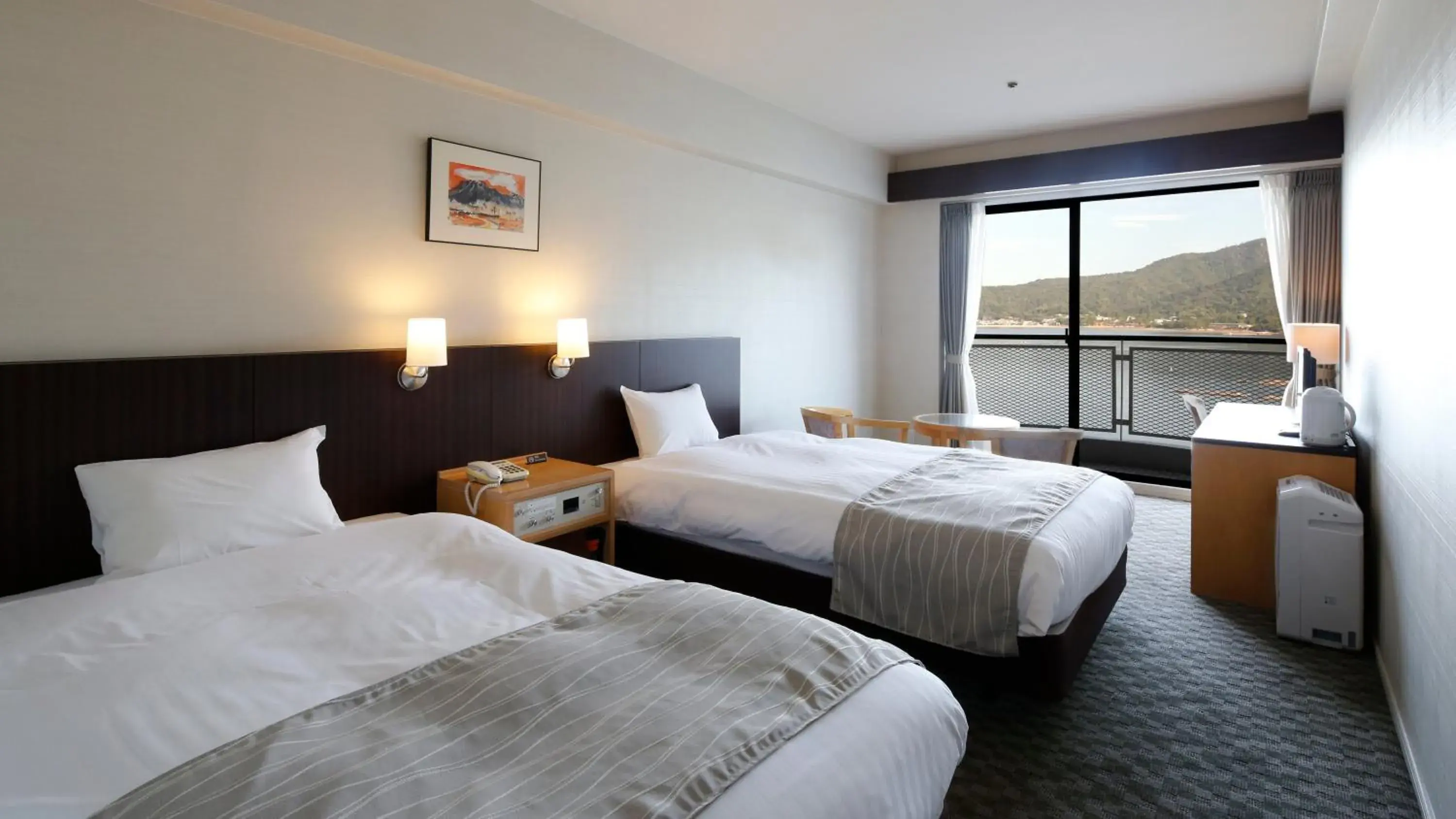 Twin Room with Sea View - single occupancy - Non Smoking in Aki Grand Hotel & Spa Twin Room with Sea View - single occupancy - Non Smoking in Aki Grand Hotel & Spa