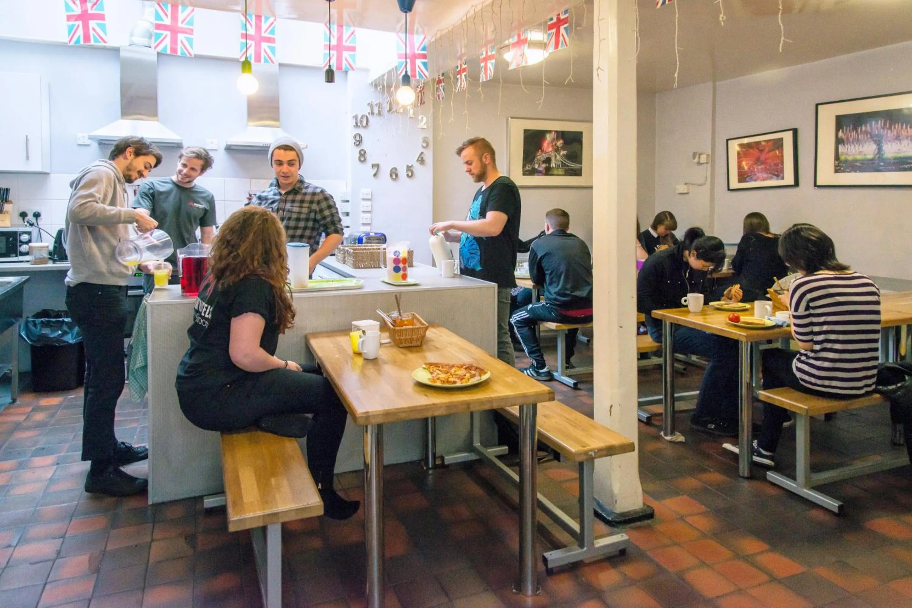 Communal kitchen in Astor Museum Hostel