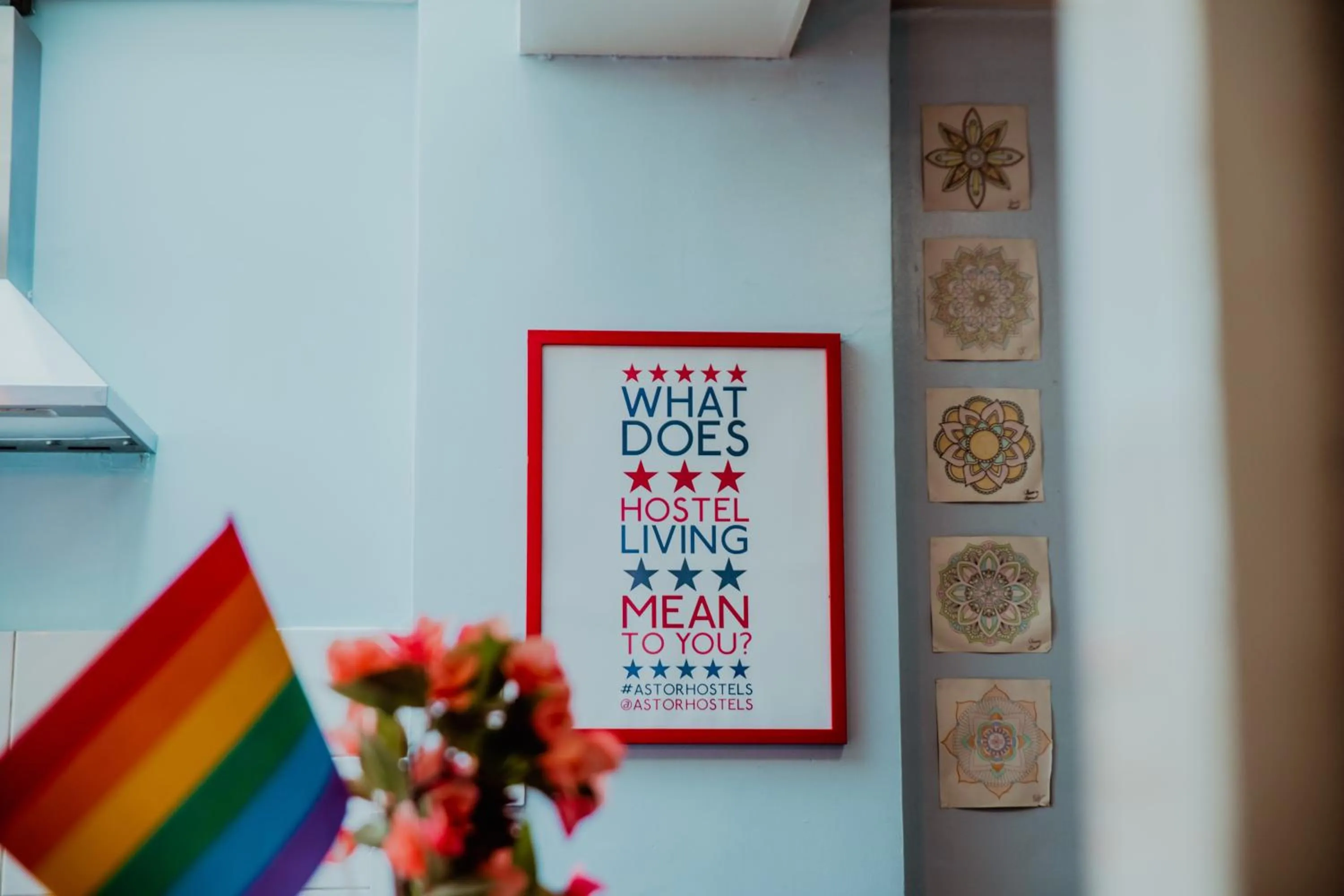 Decorative detail in Astor Museum Hostel