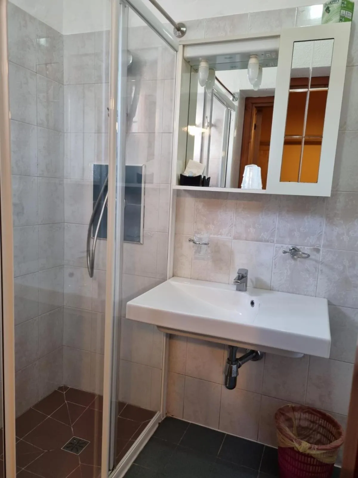 Shower in Hotel Plammas