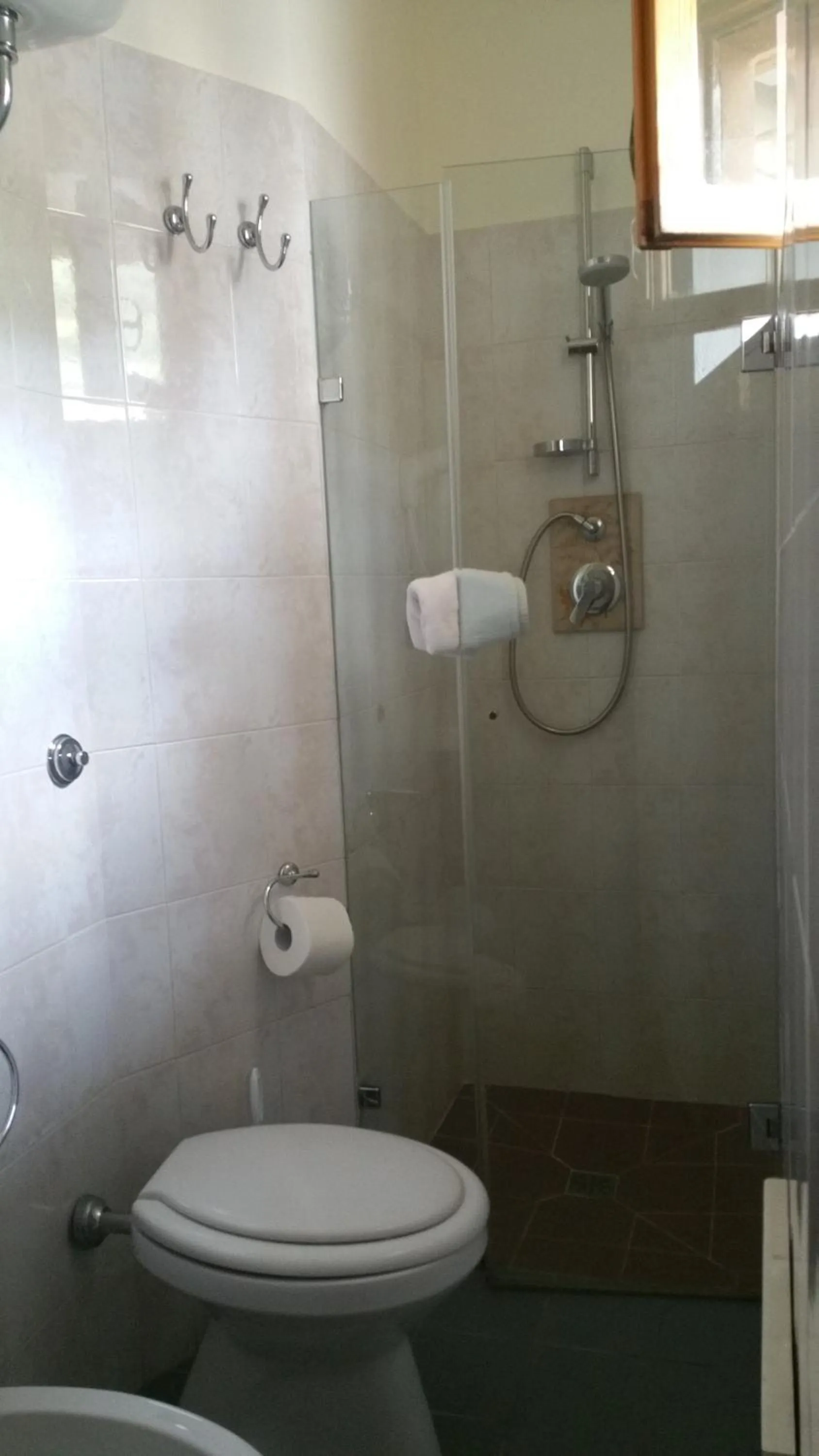 Shower in Hotel Plammas
