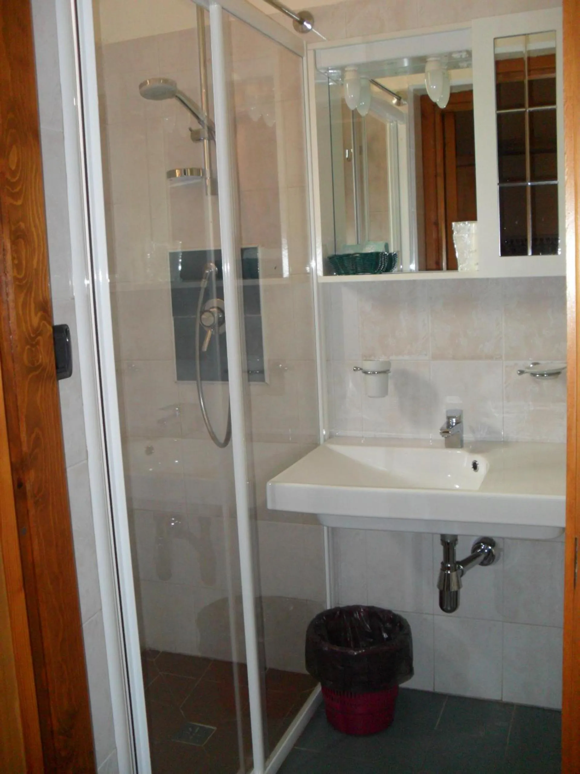 Shower in Hotel Plammas