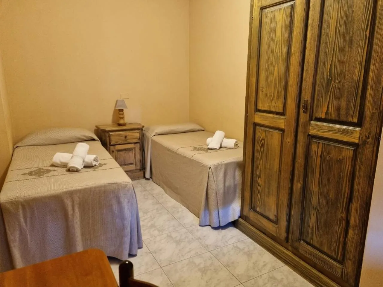 Bed in Hotel Plammas