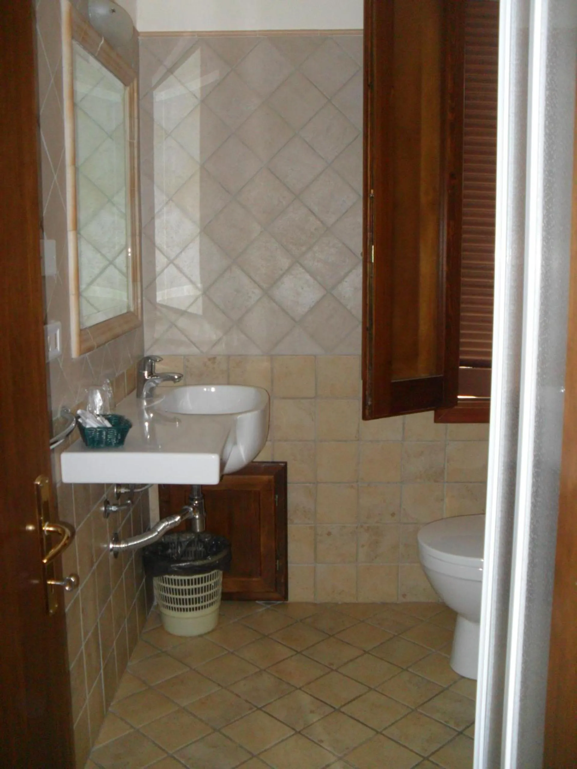 Shower in Hotel Plammas