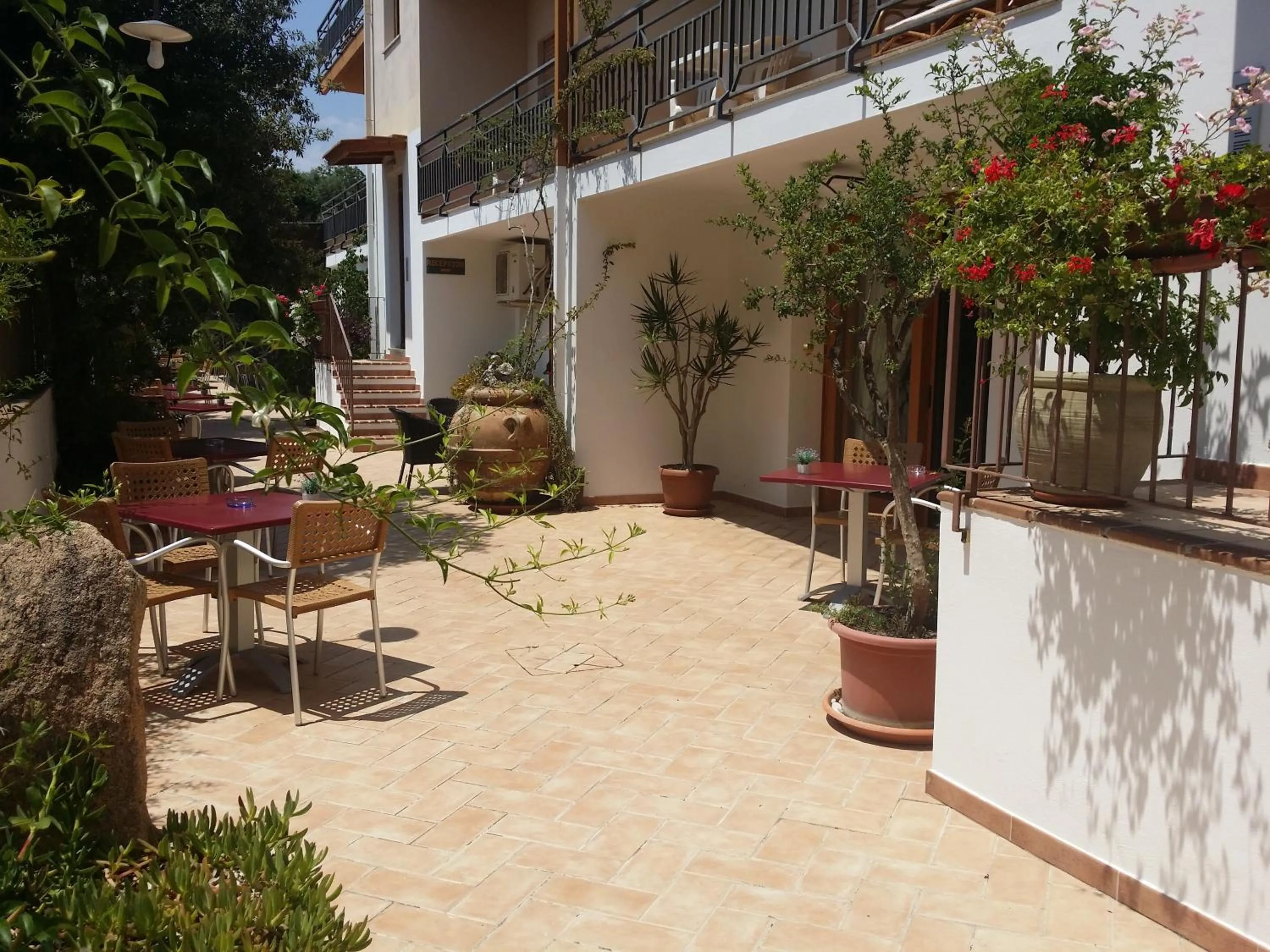 Patio in Hotel Plammas
