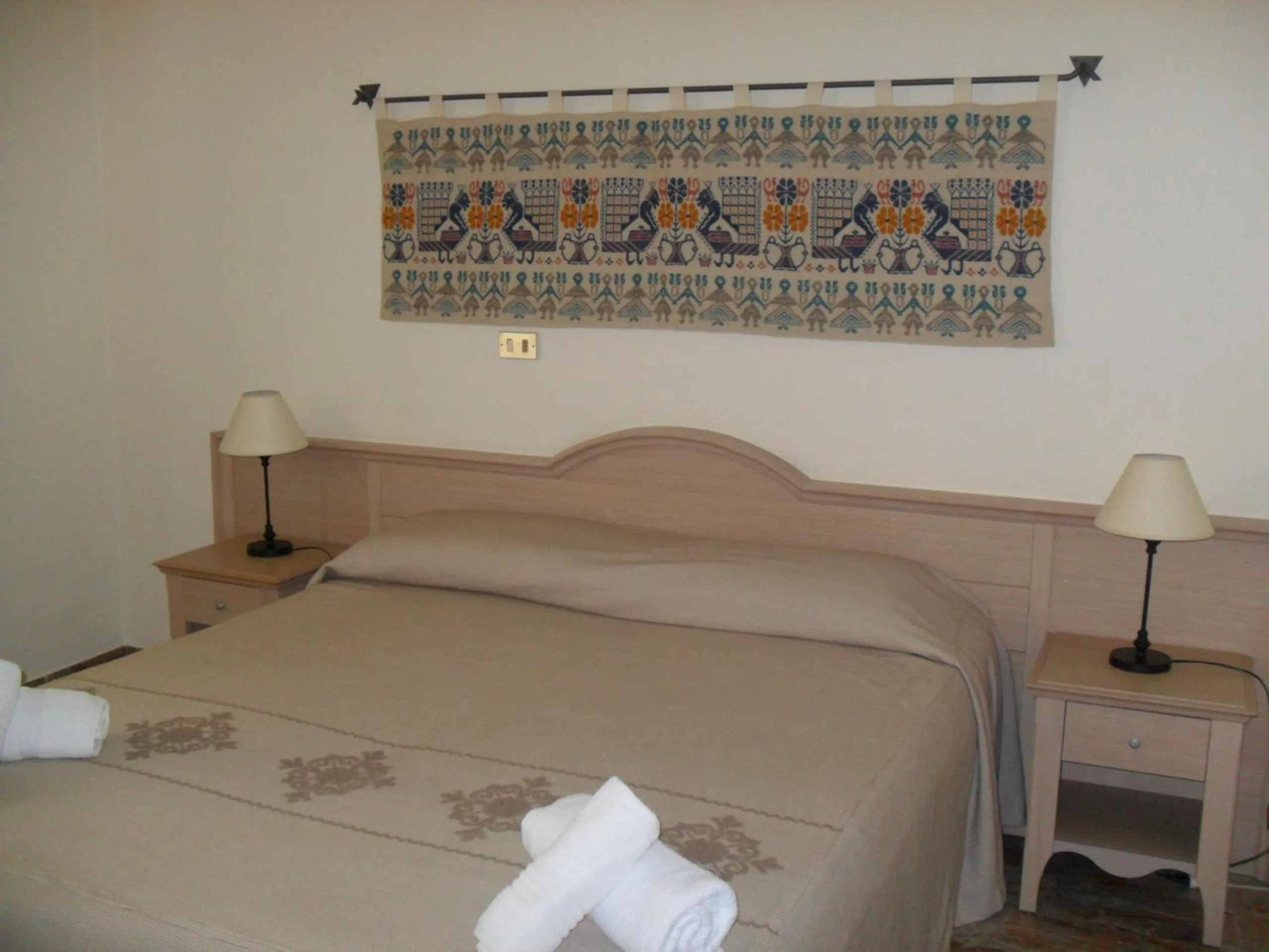 Bedroom, Bed in Hotel Plammas