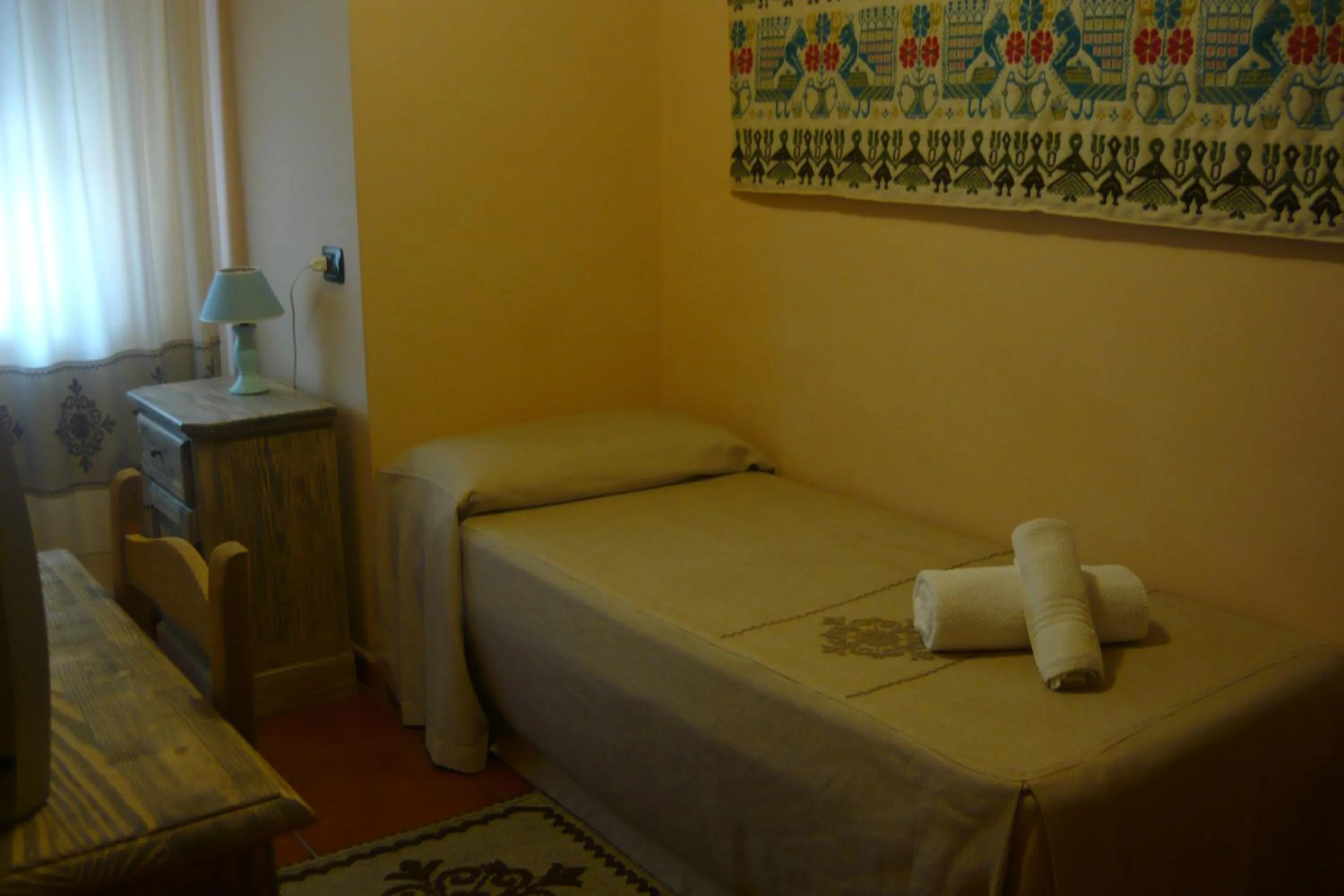 Bed in Hotel Plammas