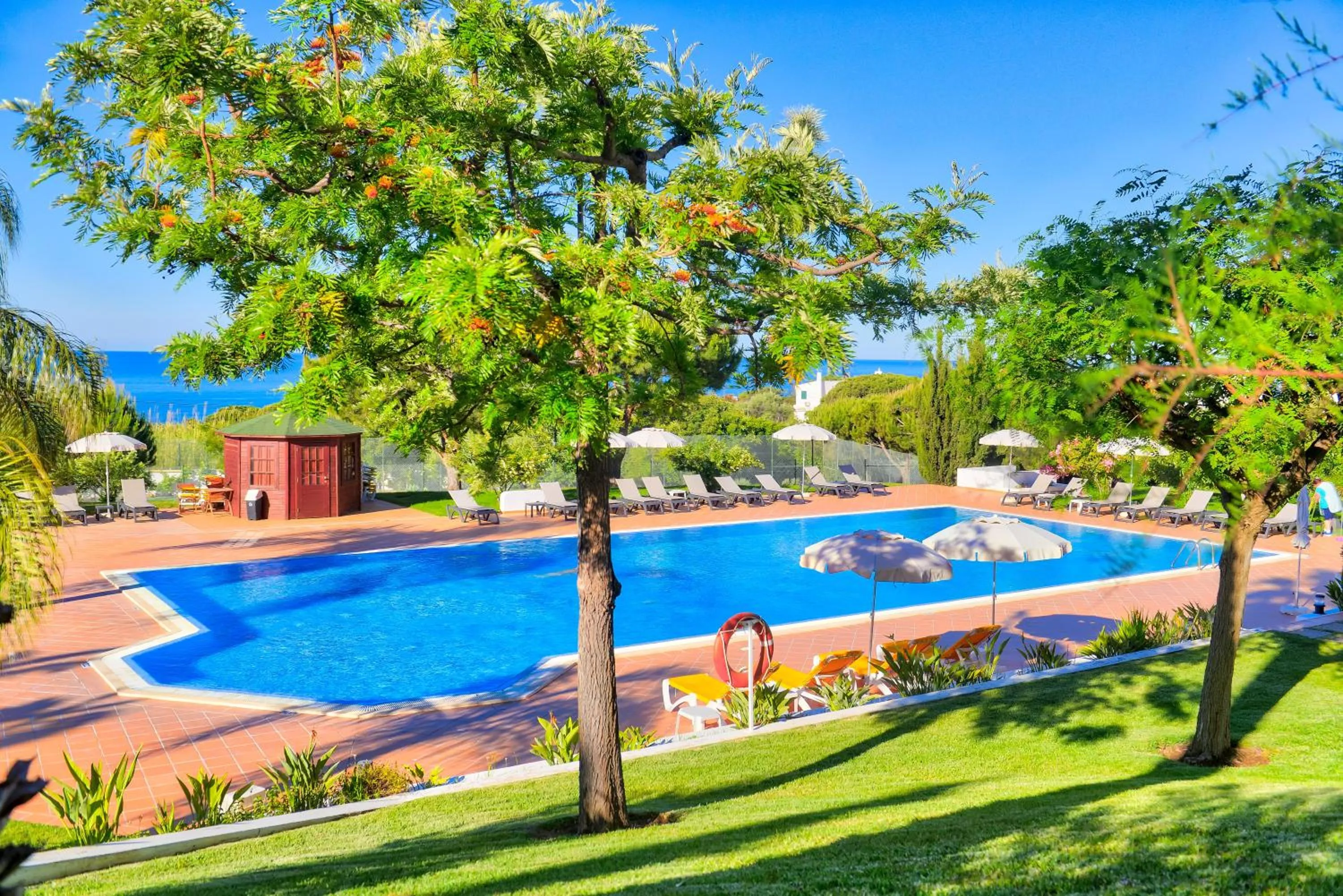Pool view in Moradias Villas Rufino