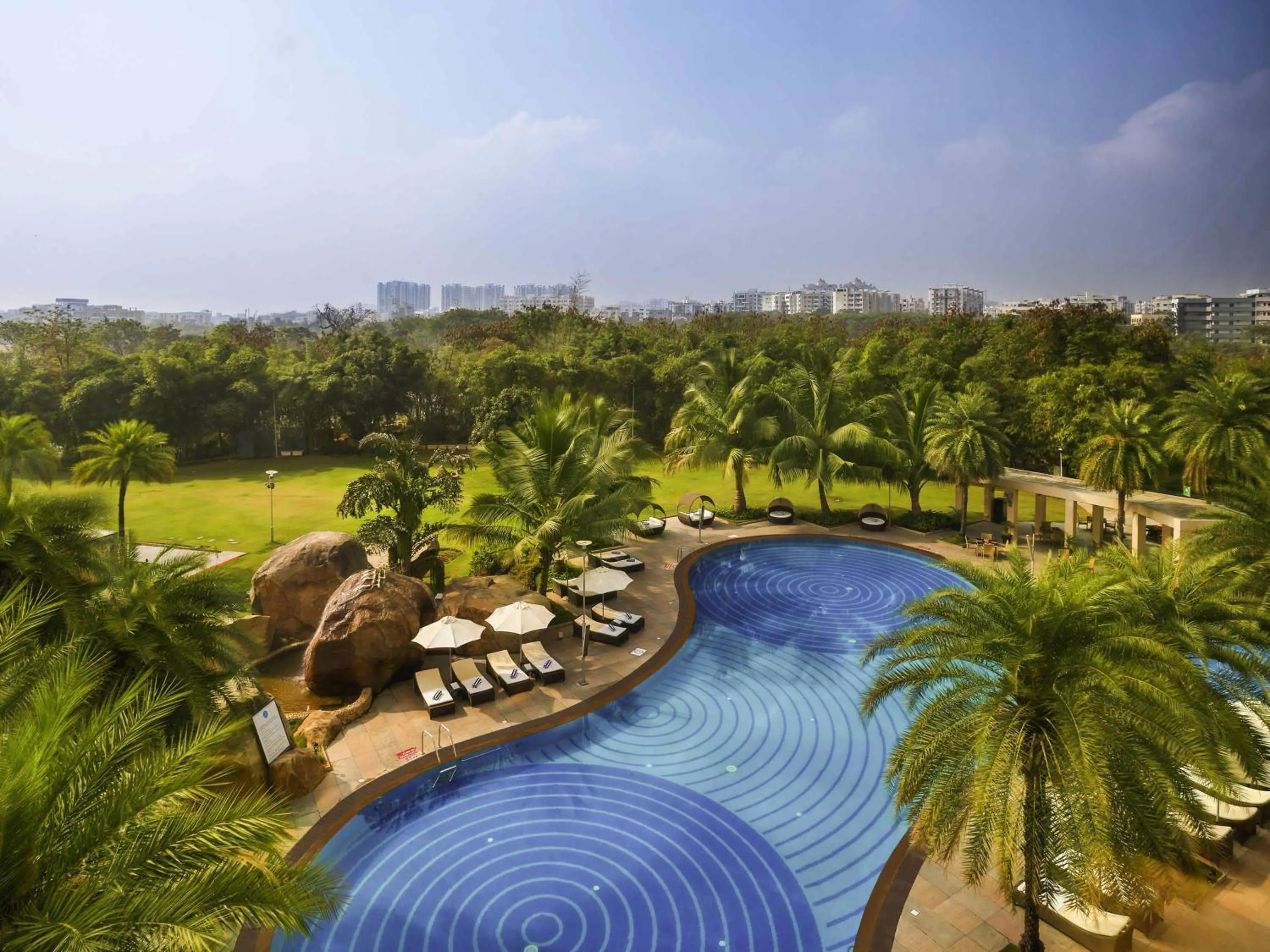 Bedroom in Novotel Hyderabad Convention Centre