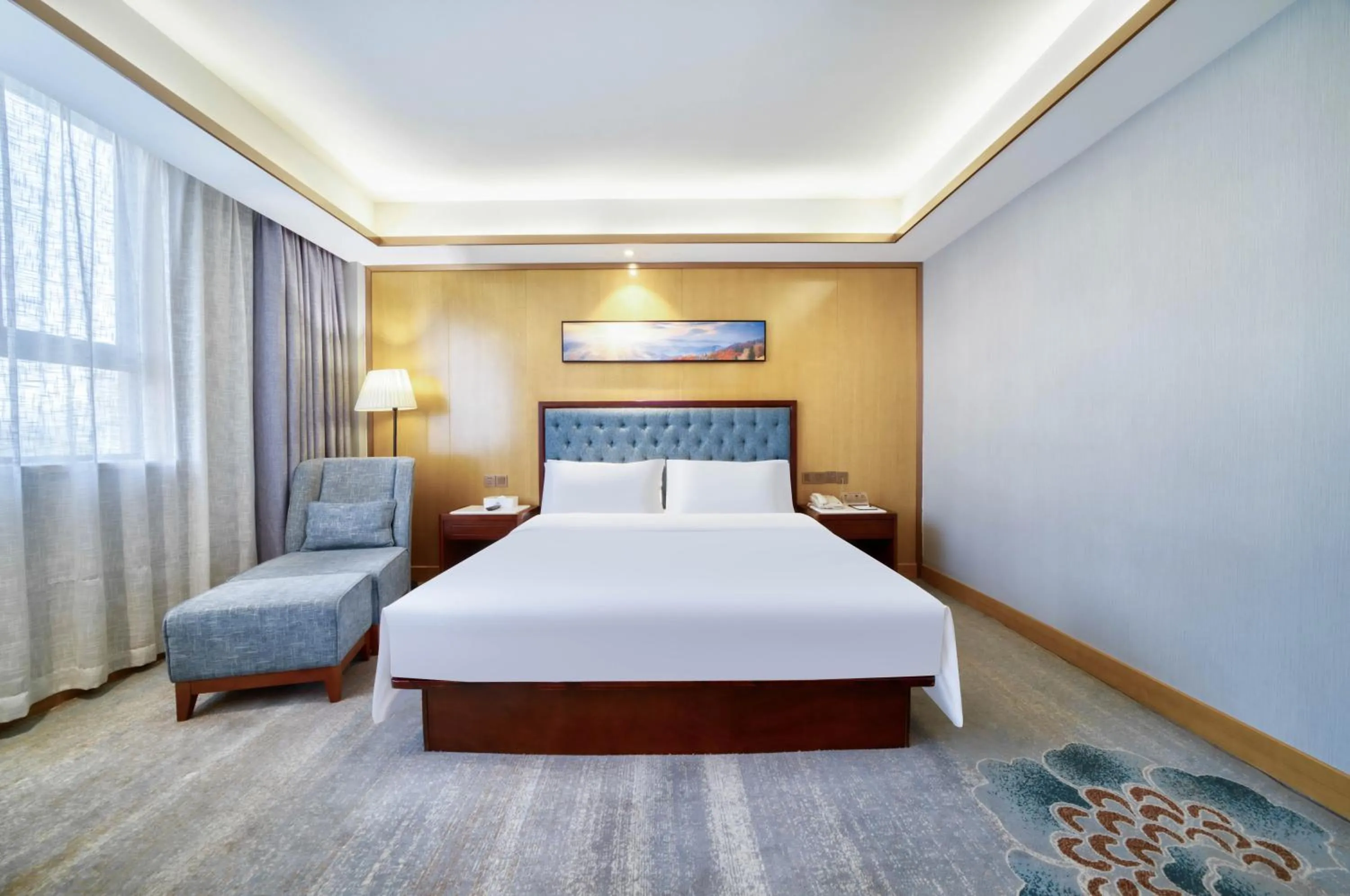 Bed in Hendra Hotel - Wenzhou Longwan International Airport Yongzhong Metro Station Branch