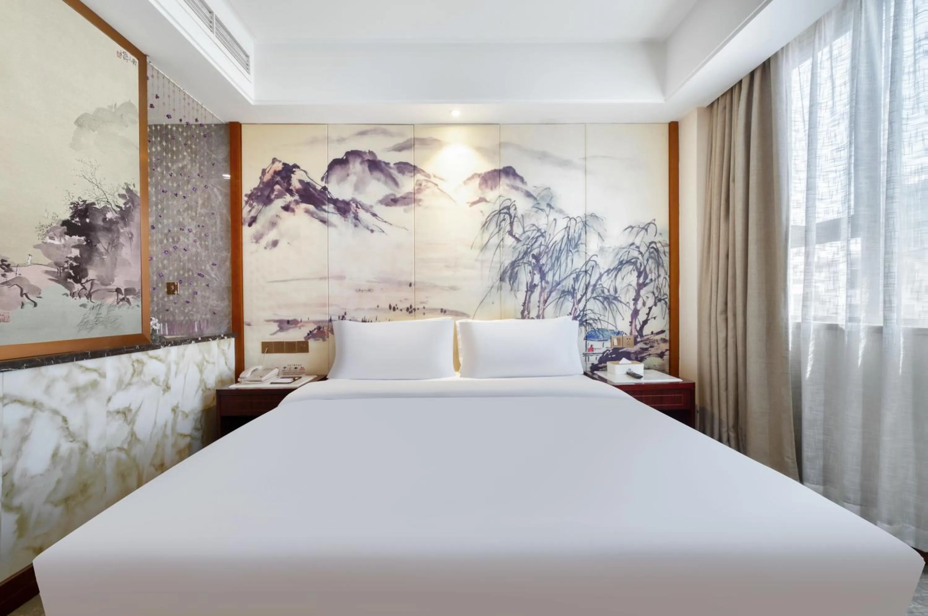 Bed in Hendra Hotel - Wenzhou Longwan International Airport Yongzhong Metro Station Branch
