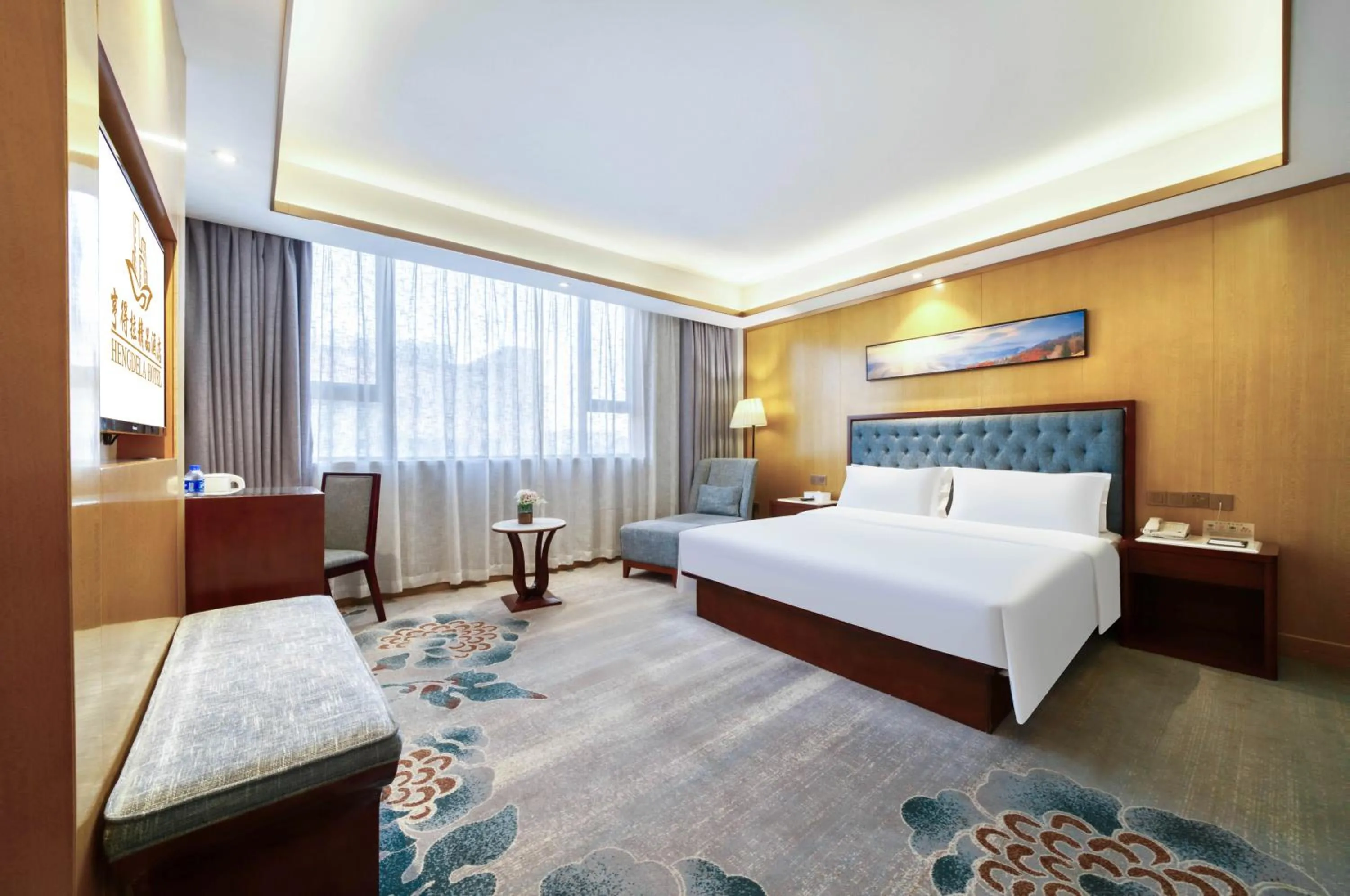 Bed in Hendra Hotel - Wenzhou Longwan International Airport Yongzhong Metro Station Branch