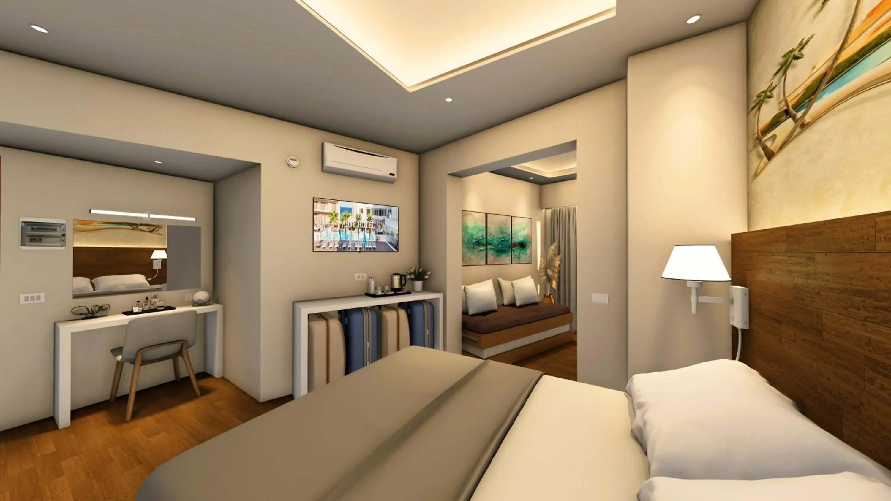 One Bedroom Triple Family Room in Arte Hotel One Bedroom Triple Family Room in Arte Hotel