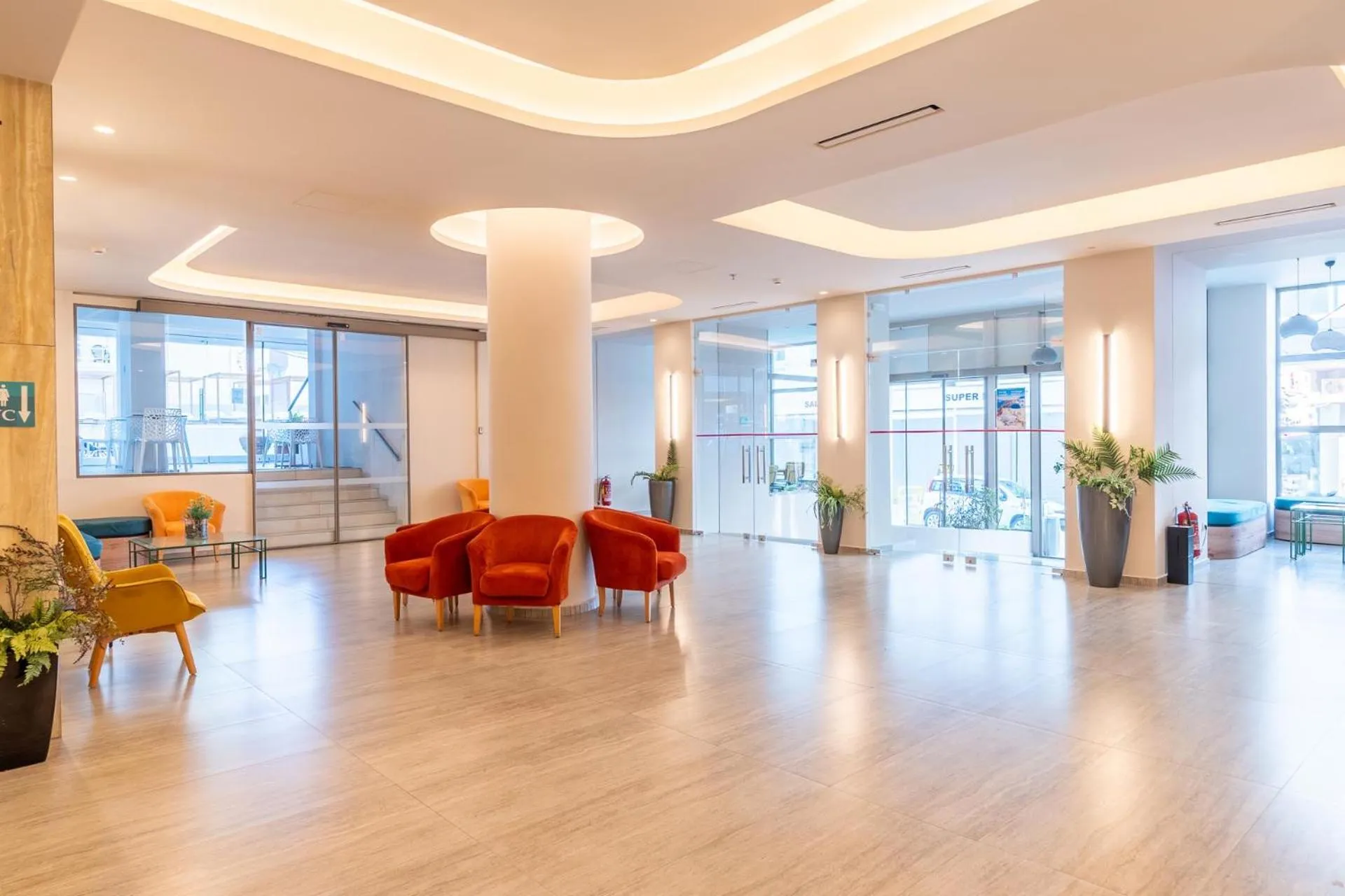 Living room in Arte Hotel