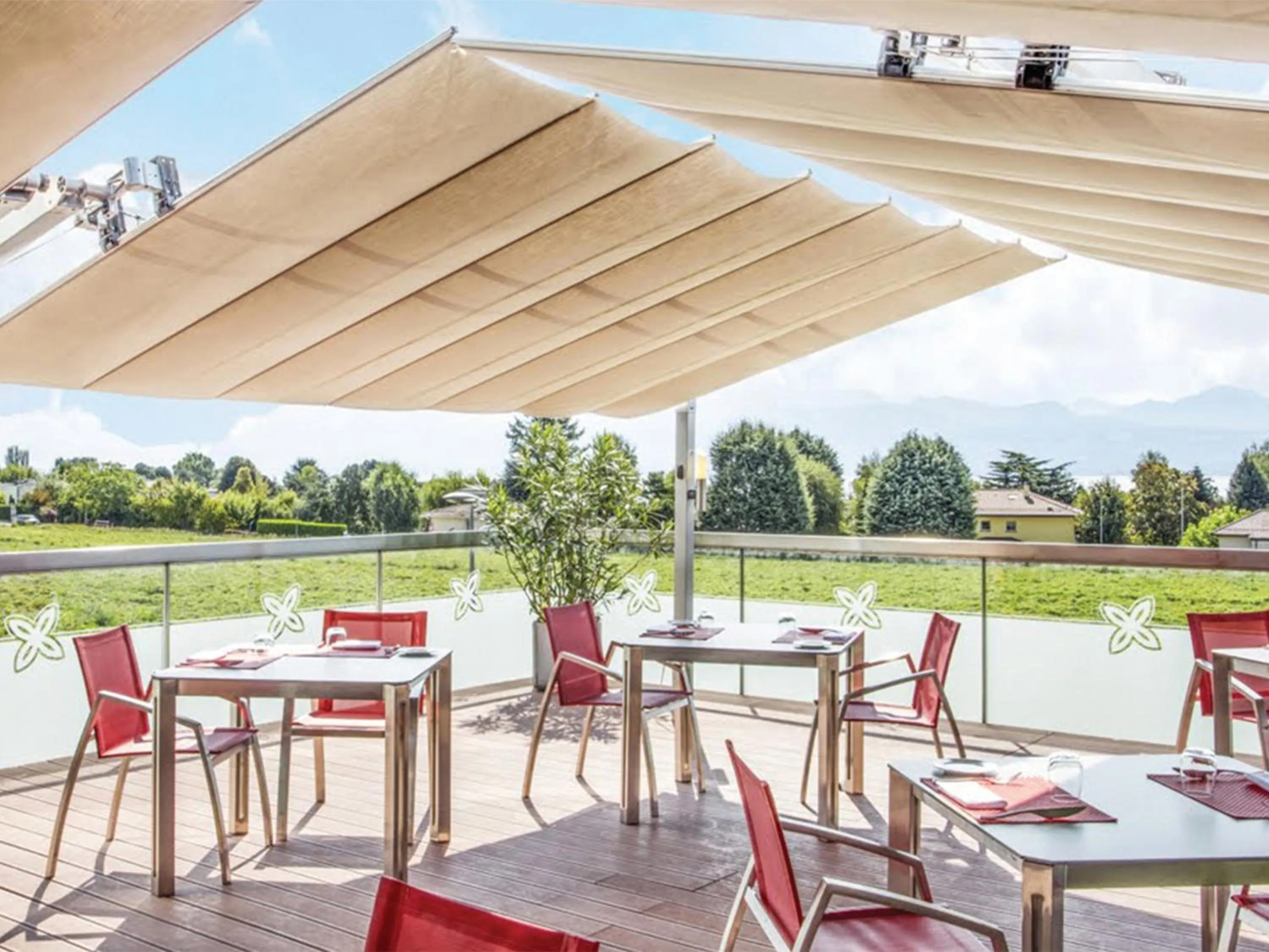 Patio in Starling Hotel Lausanne