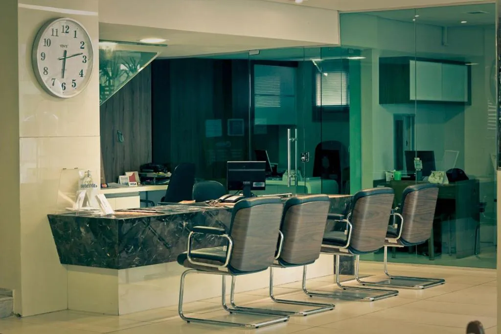 Lobby or reception in Hotel Meridional