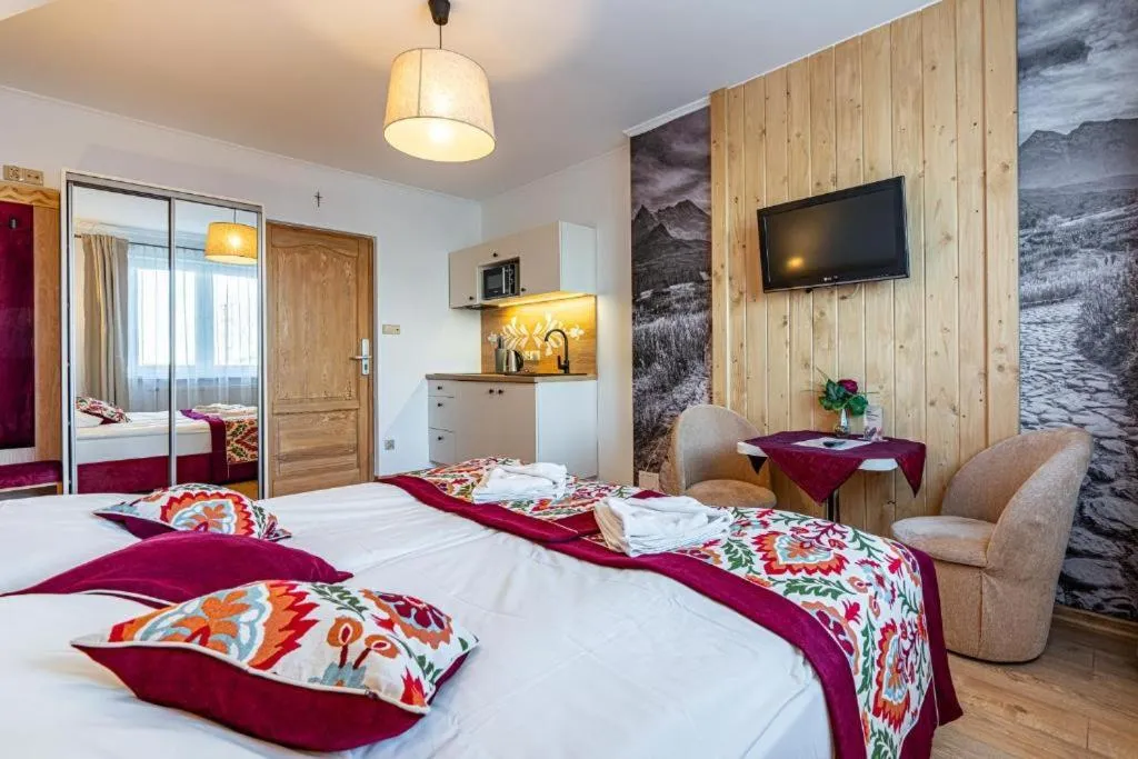 Bed in Pensjonat Dawidek