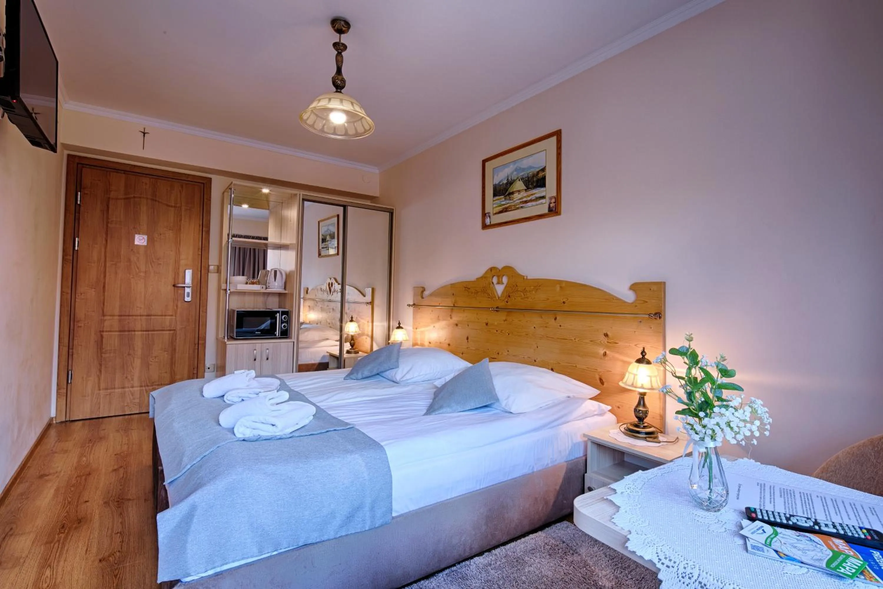 Bed in Pensjonat Dawidek