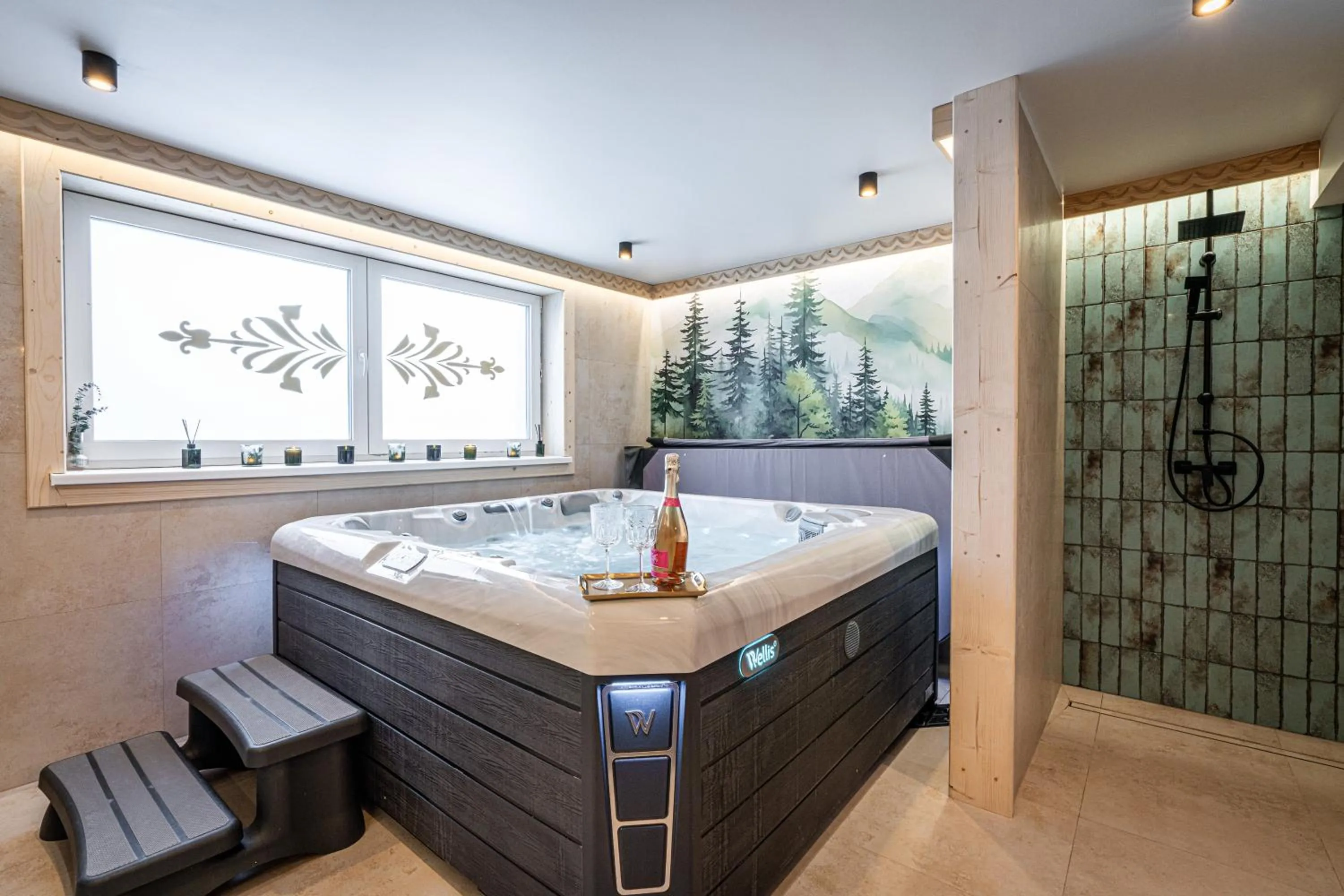 Hot Tub in Pensjonat Dawidek