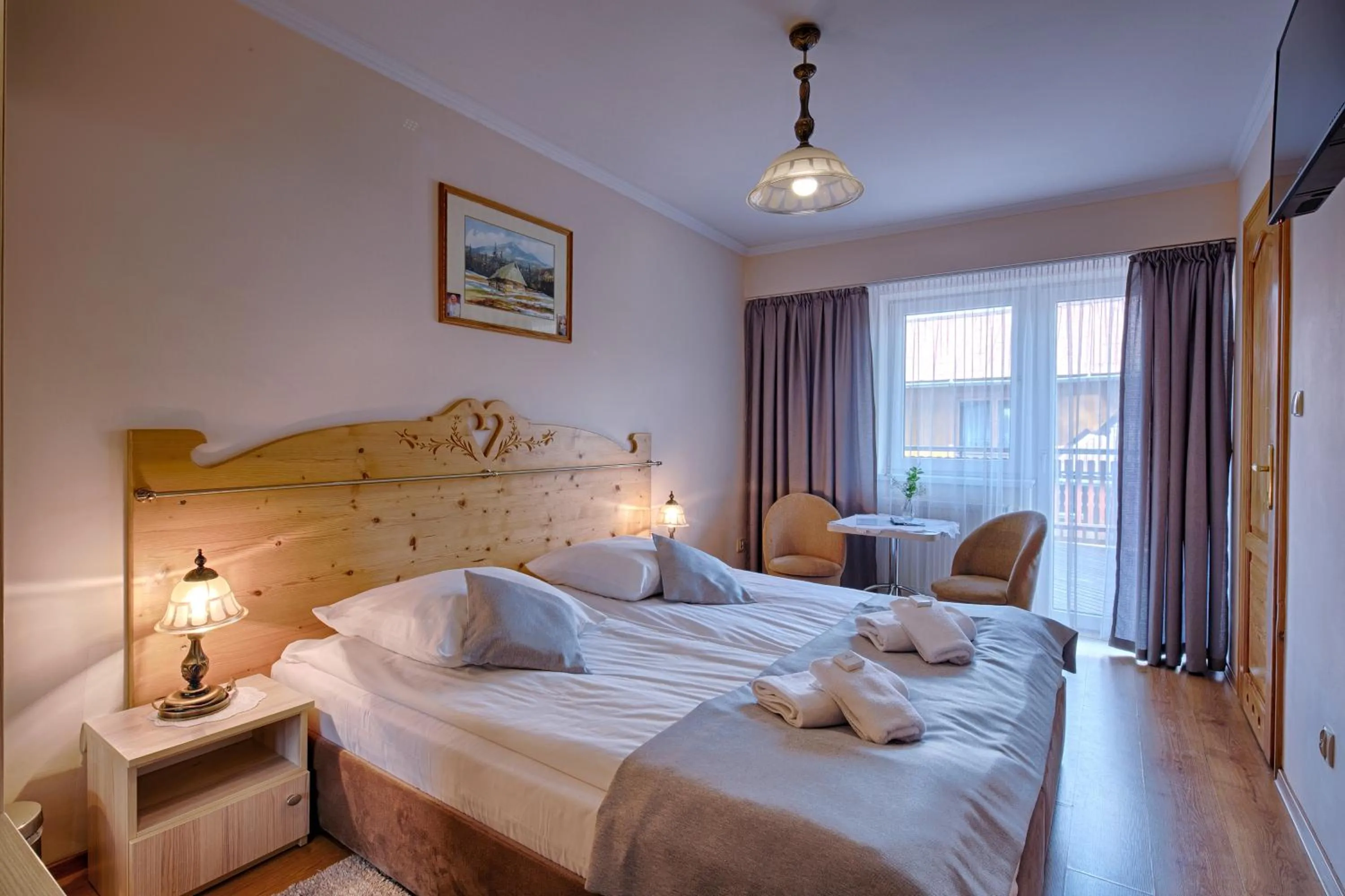 Bed in Pensjonat Dawidek