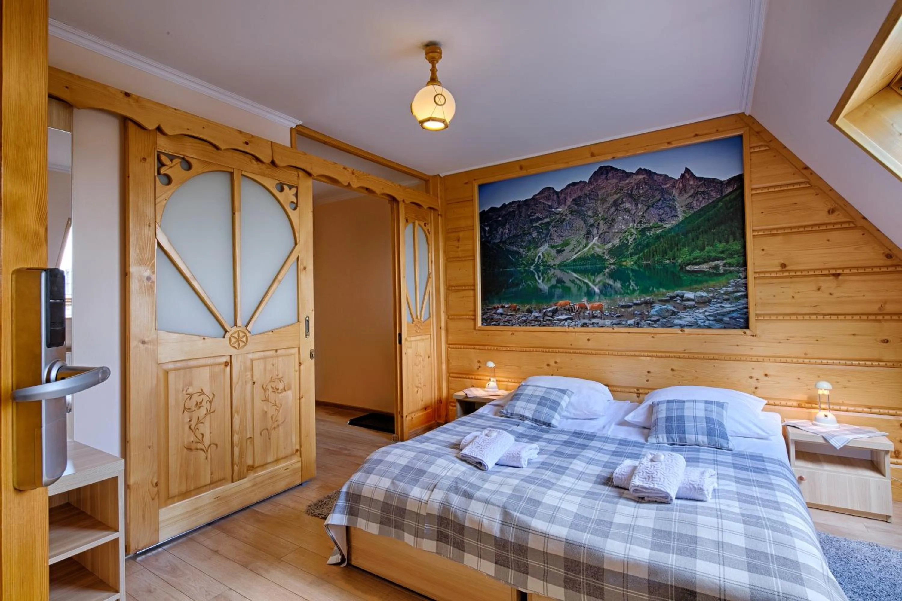 Bed in Pensjonat Dawidek