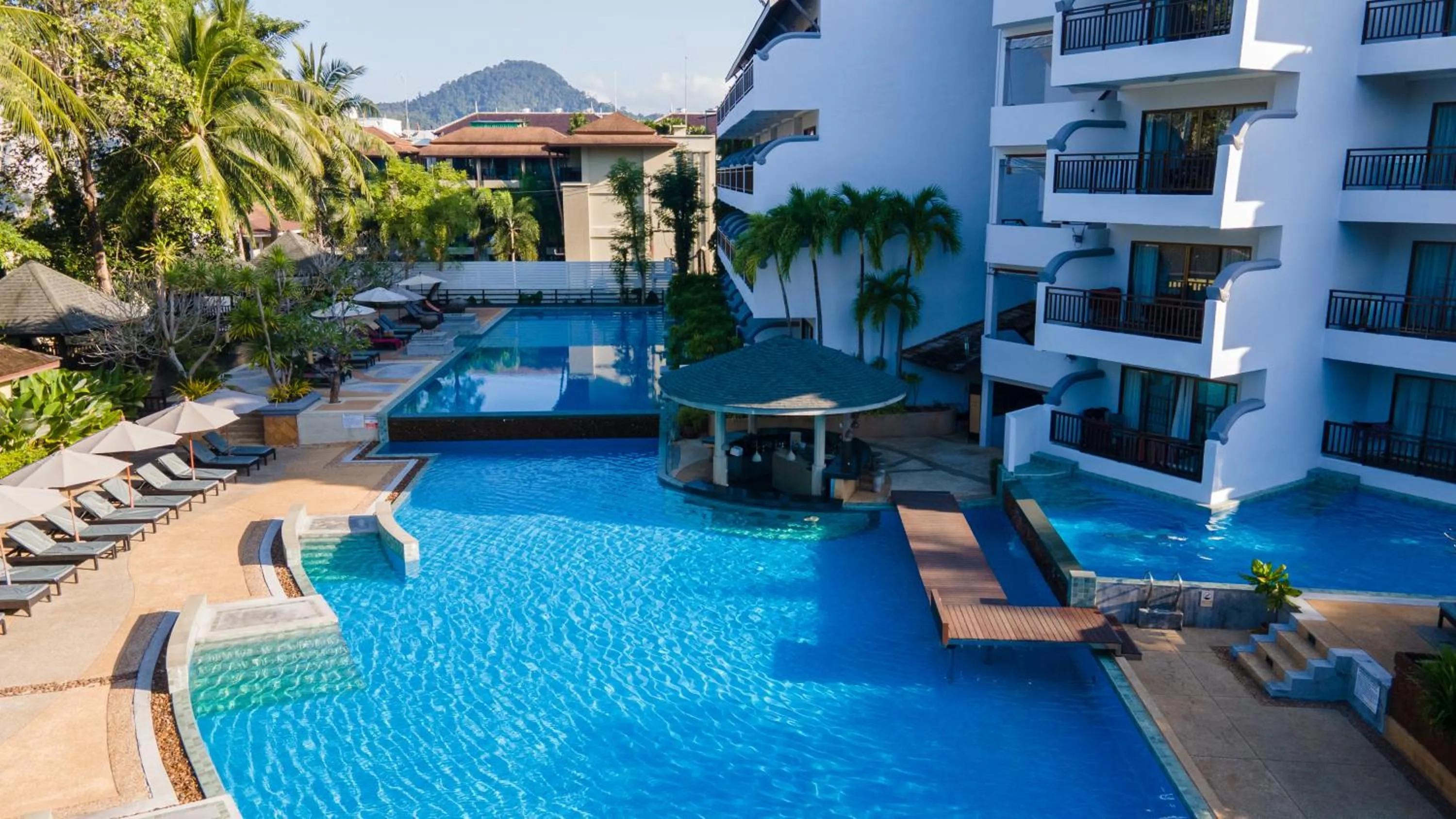 Pool view in Krabi La Playa Resort