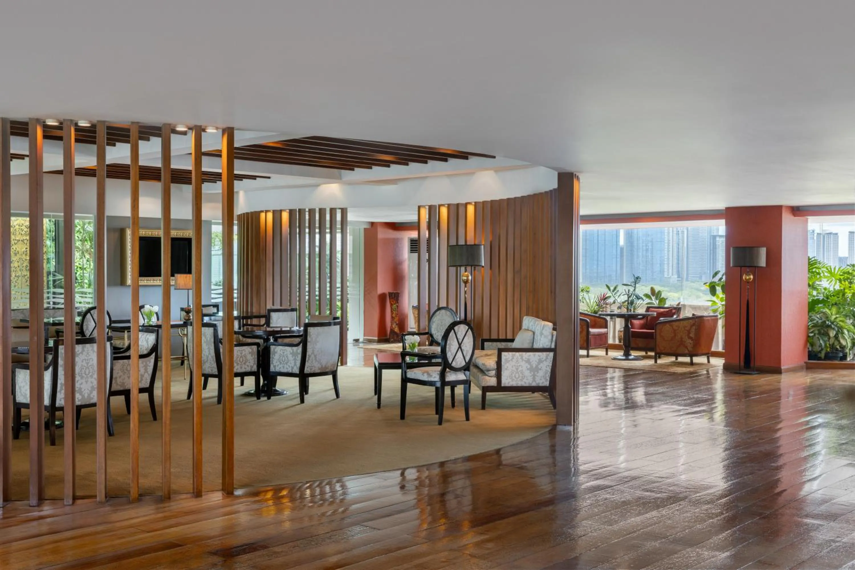 Seating area in Dusit Thani Manila