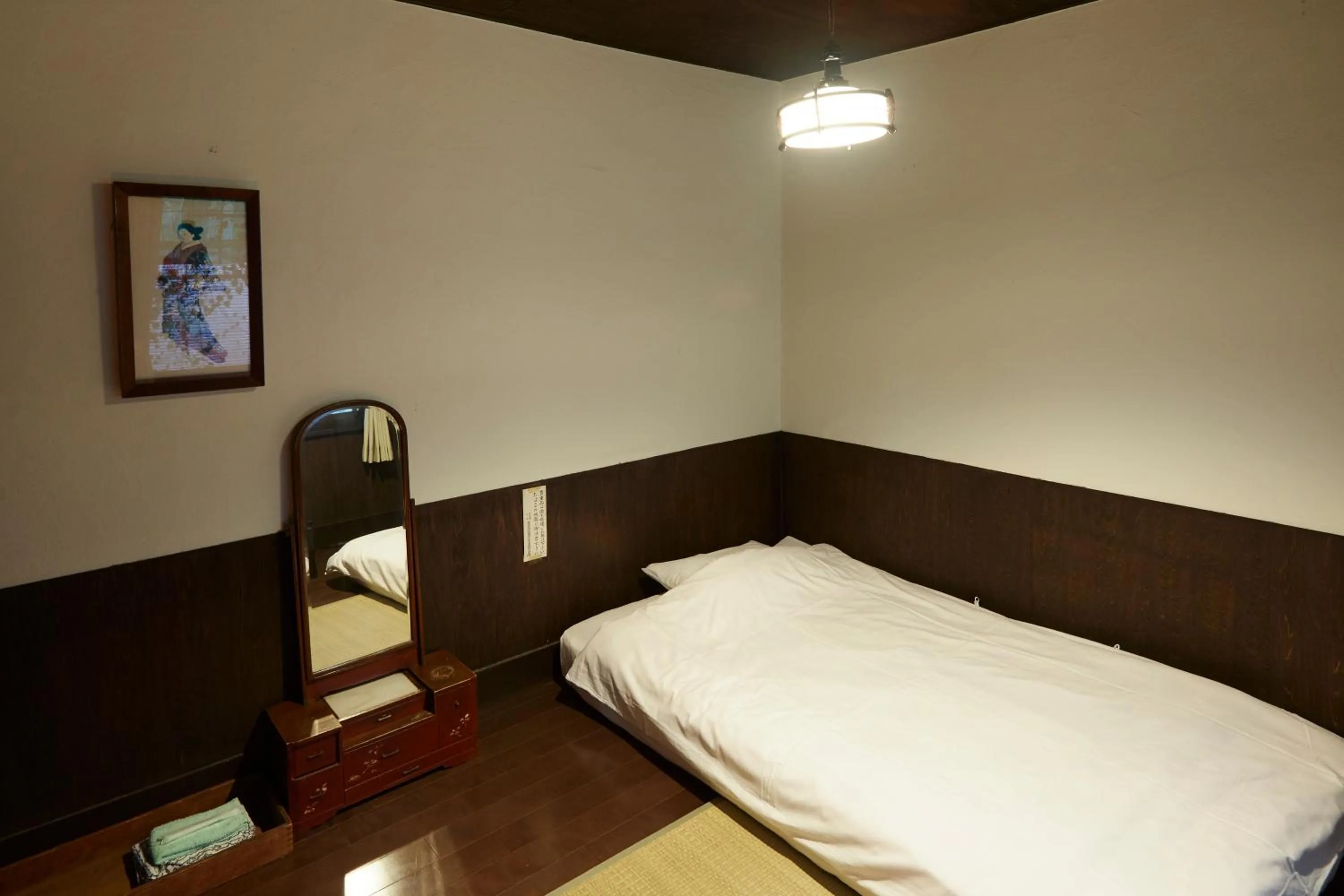 Photo of the whole room, Bed in Takeyaso Ryokan