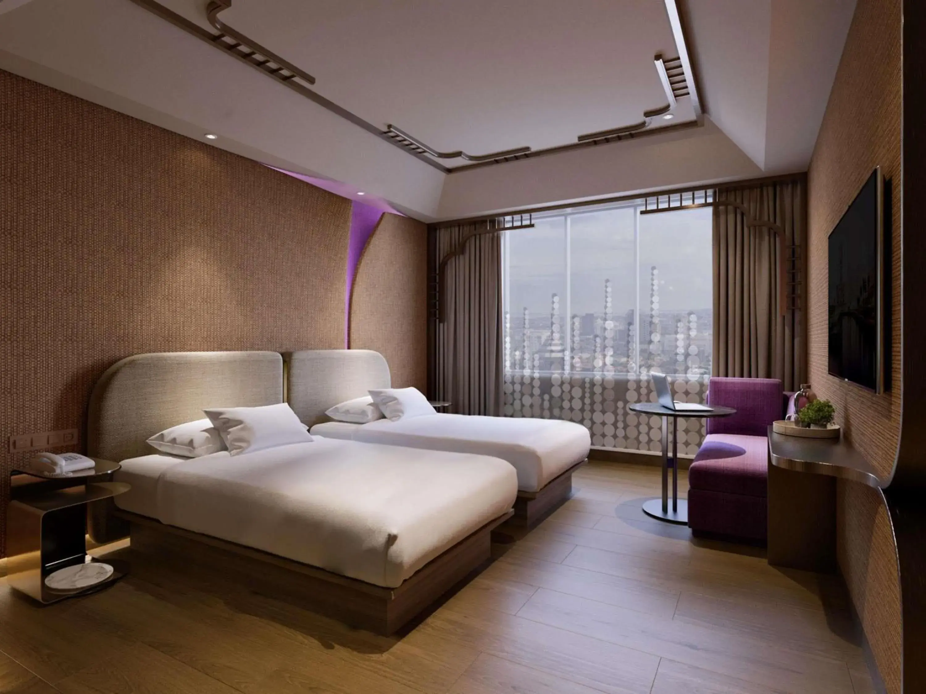 Privilege Twin Room with City View in Mercure Surabaya Grand Mirama Privilege Twin Room with City View in Mercure Surabaya Grand Mirama