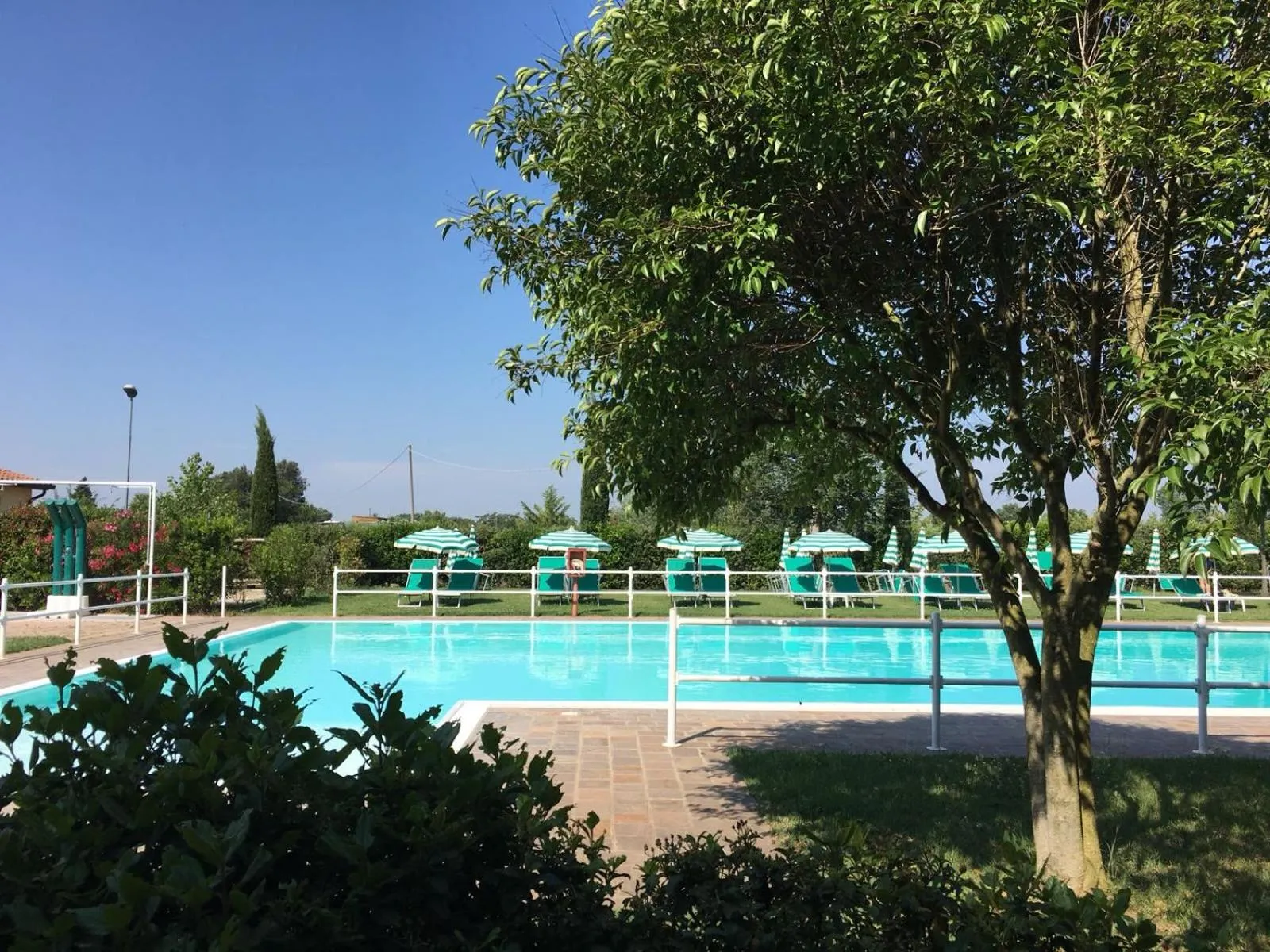 Pool view in Residence Serristori
