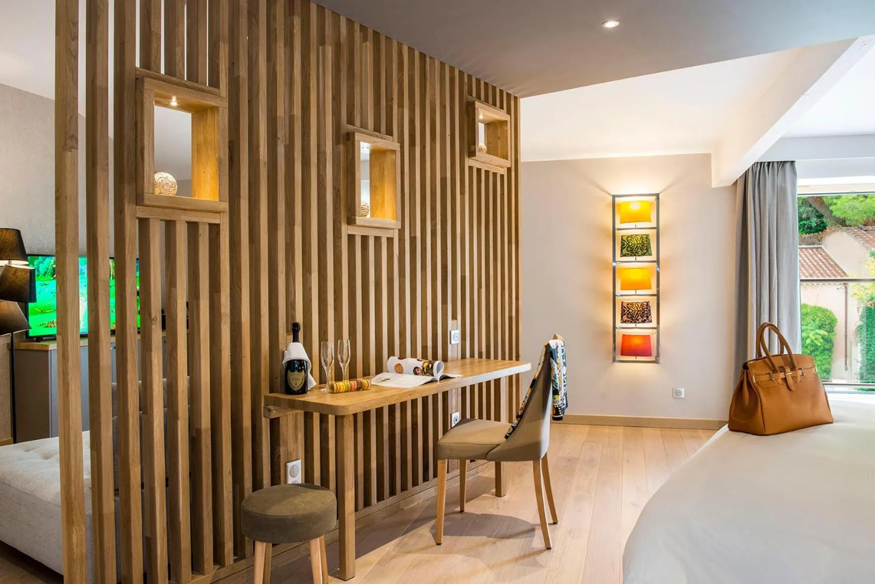 Seating area in Château De Massillan