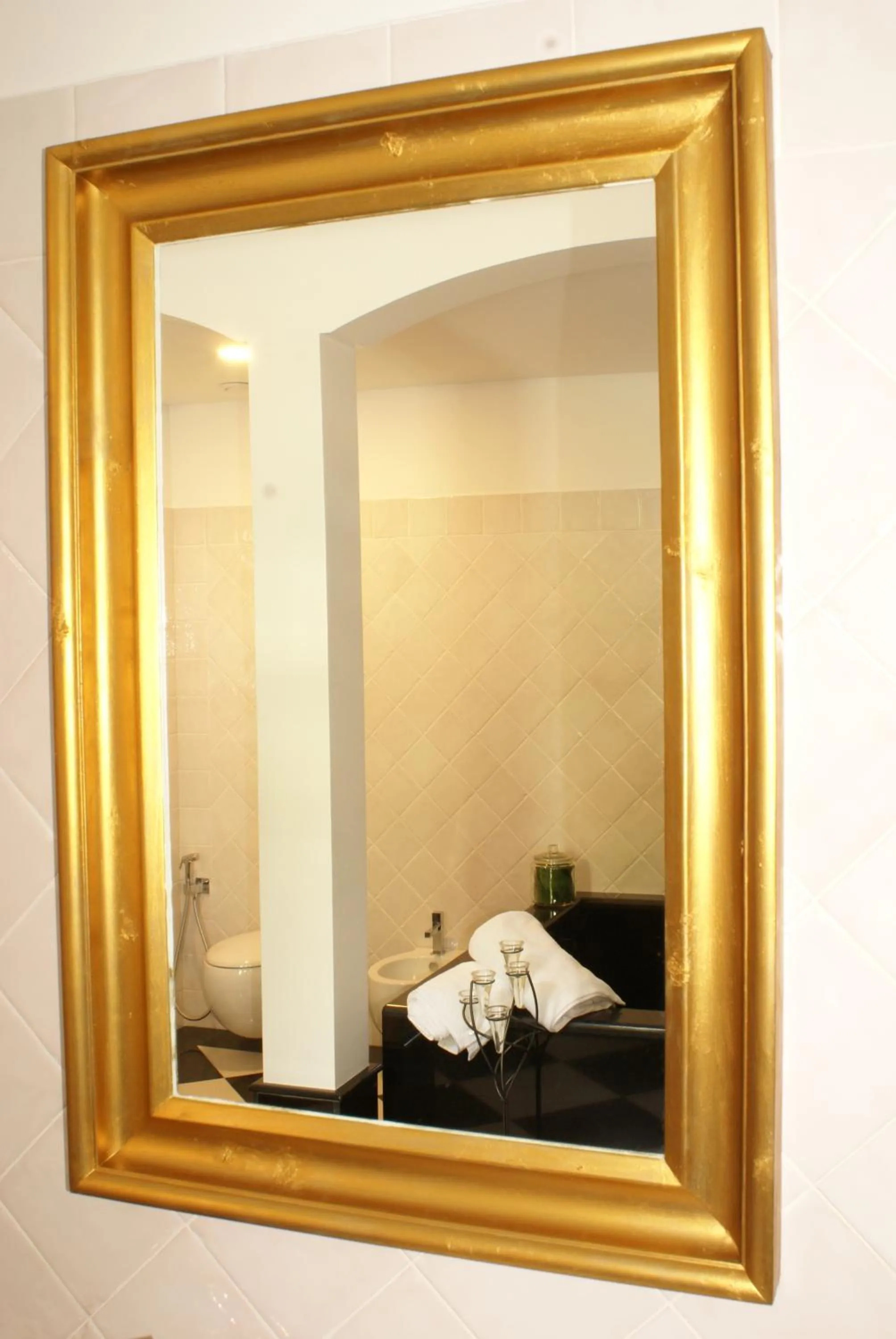 Bathroom, Bed in Quinta Paços do Lago