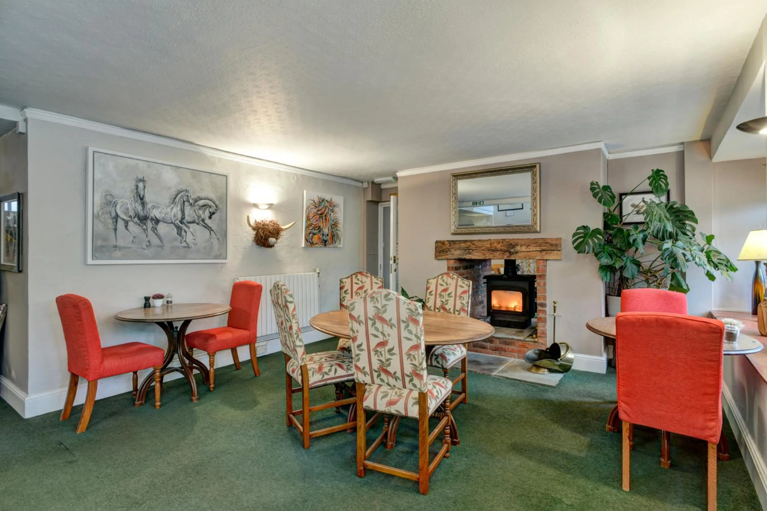 Dining area in The Crown Hotel