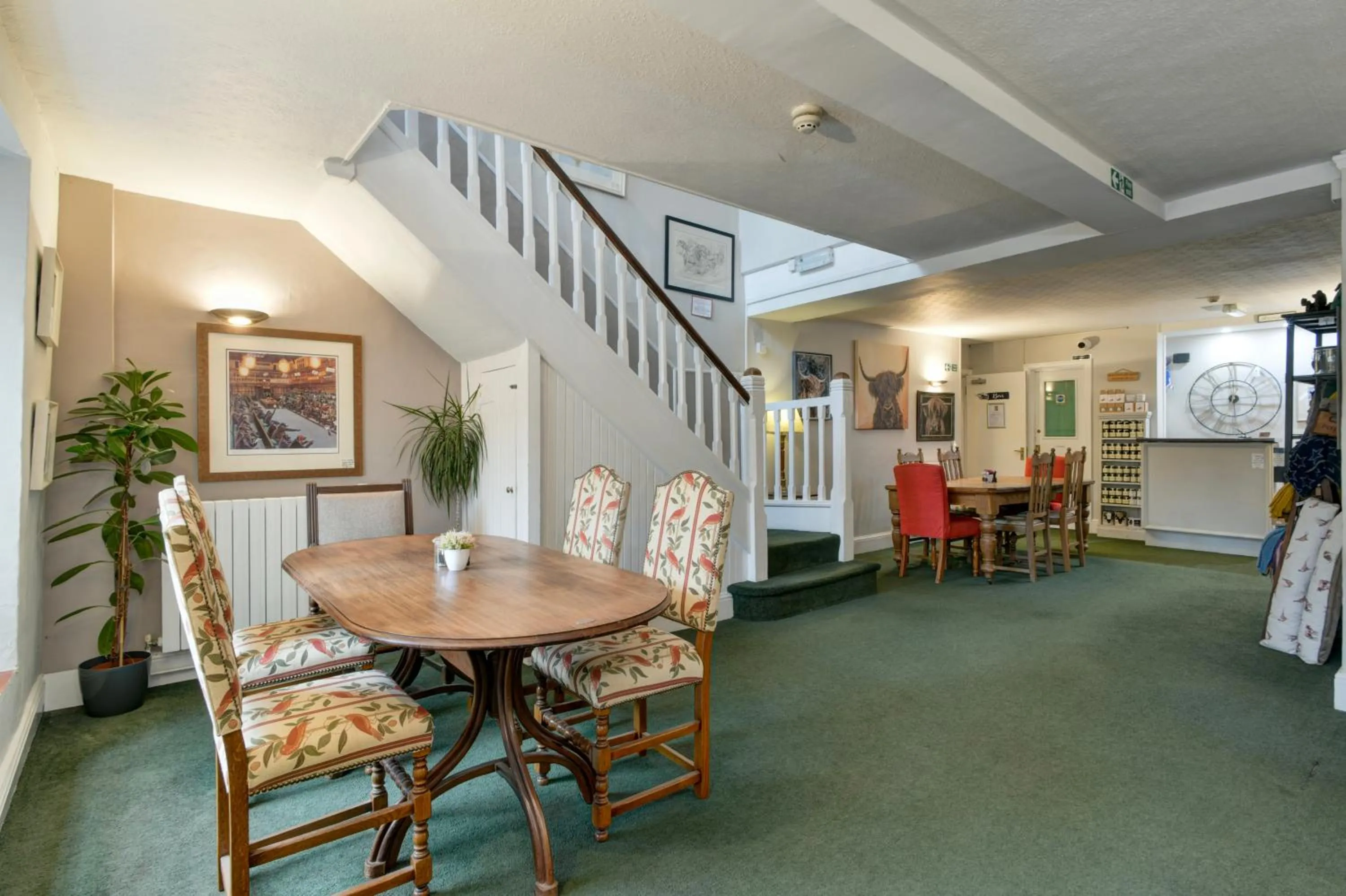 Dining area in The Crown Hotel