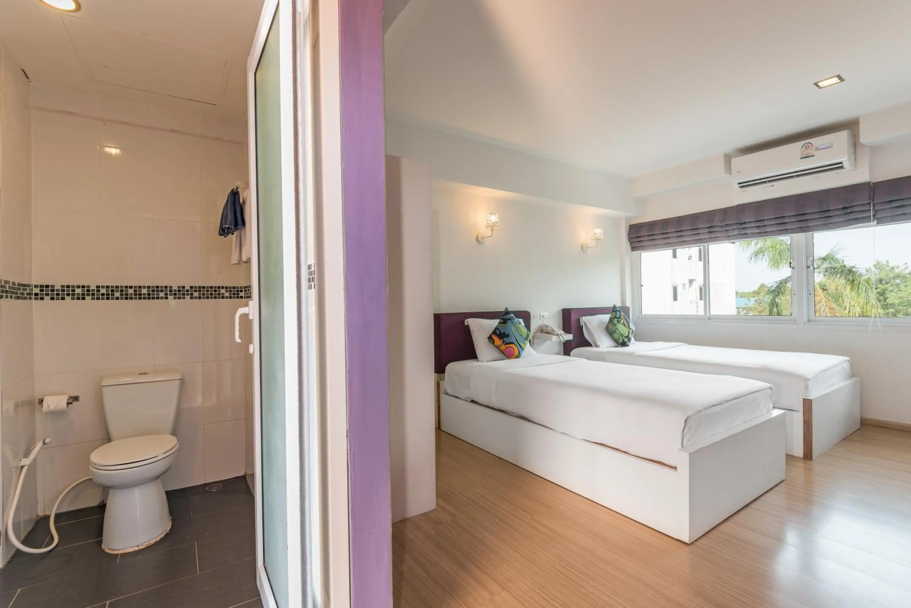 Bathroom, Bed in Lantana Pattaya - SHA Extra Plus