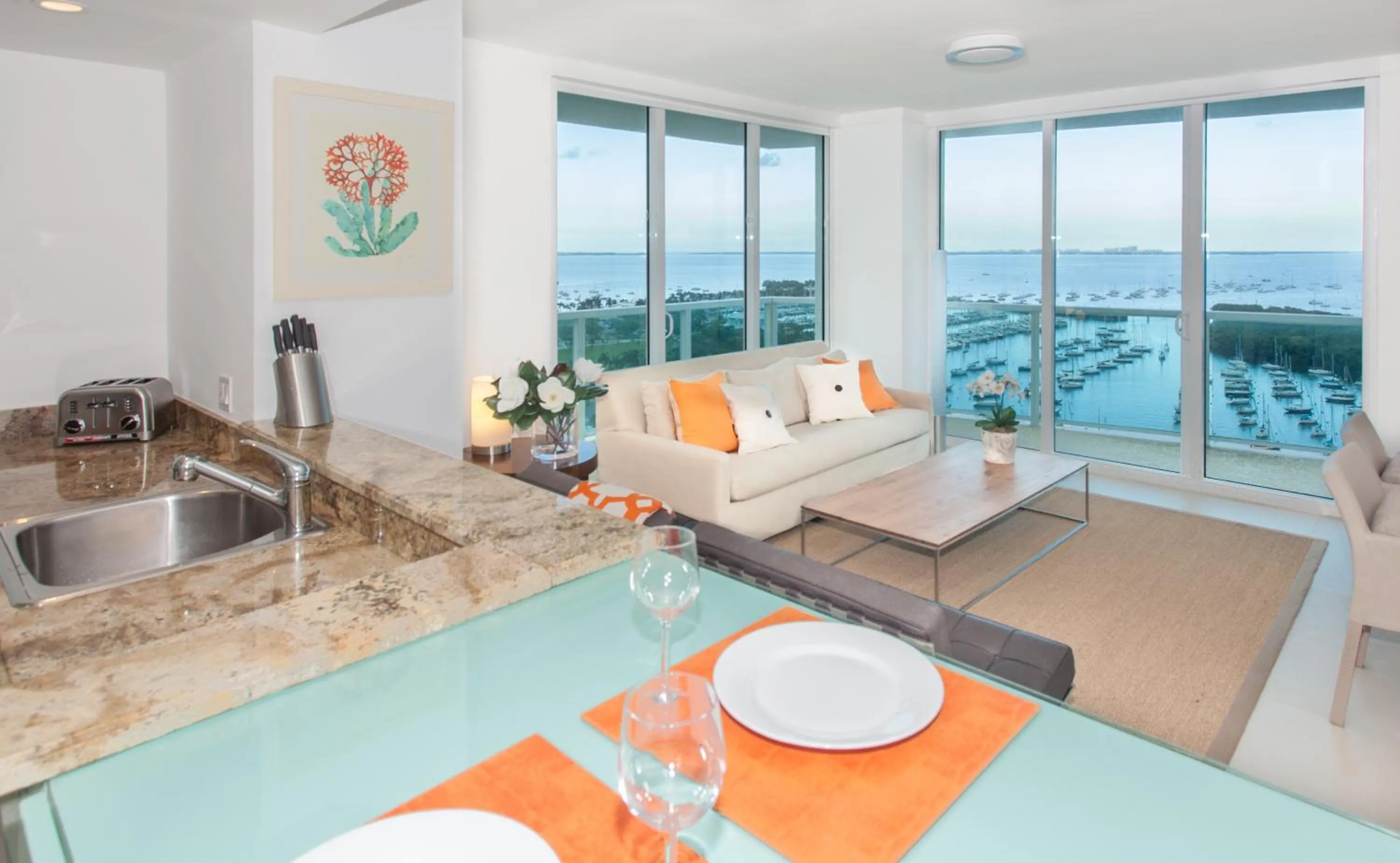 Living room in Residences by Miami Vacation Rentals