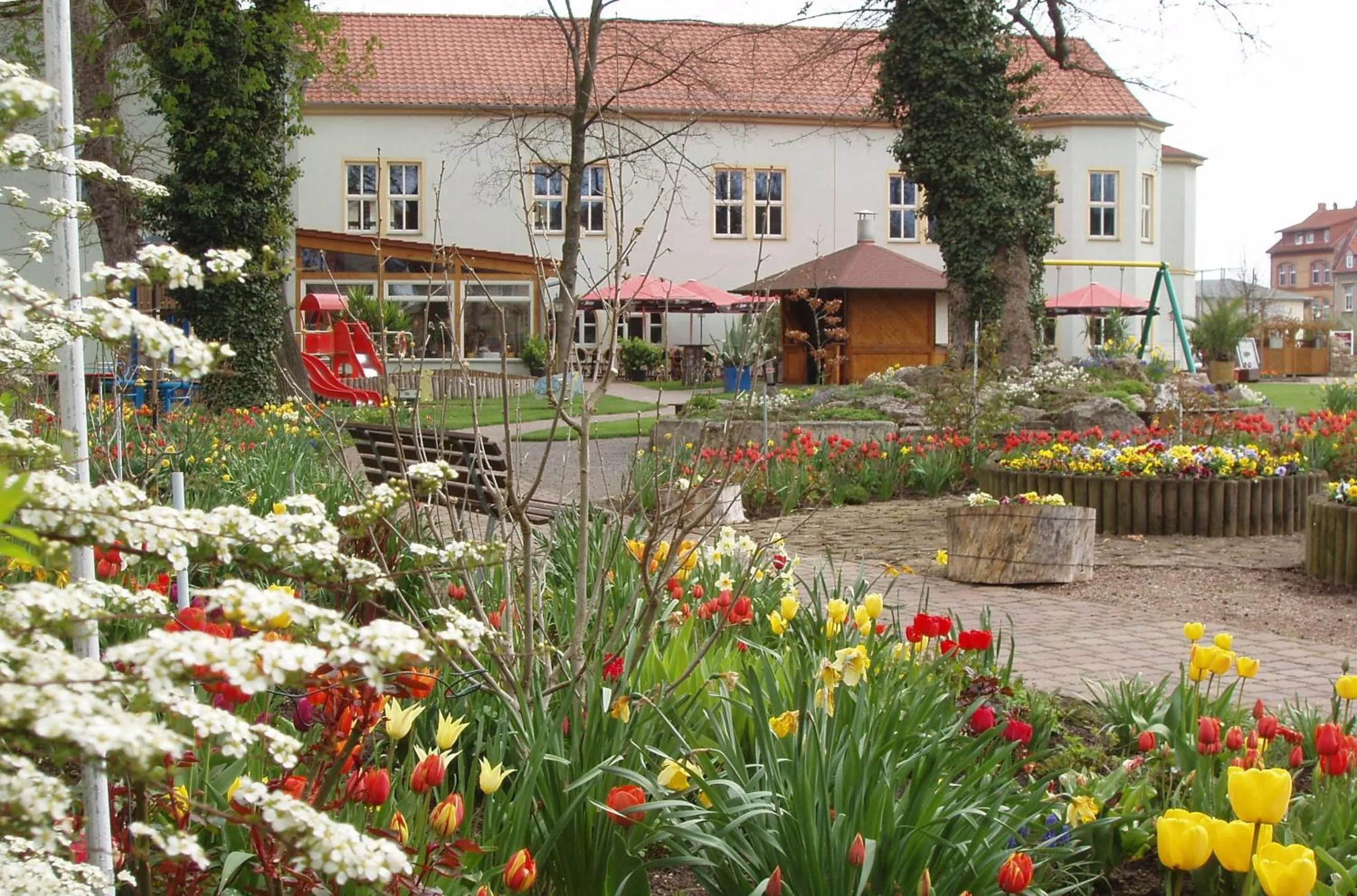Garden in Gästehaus Weidenmühle
