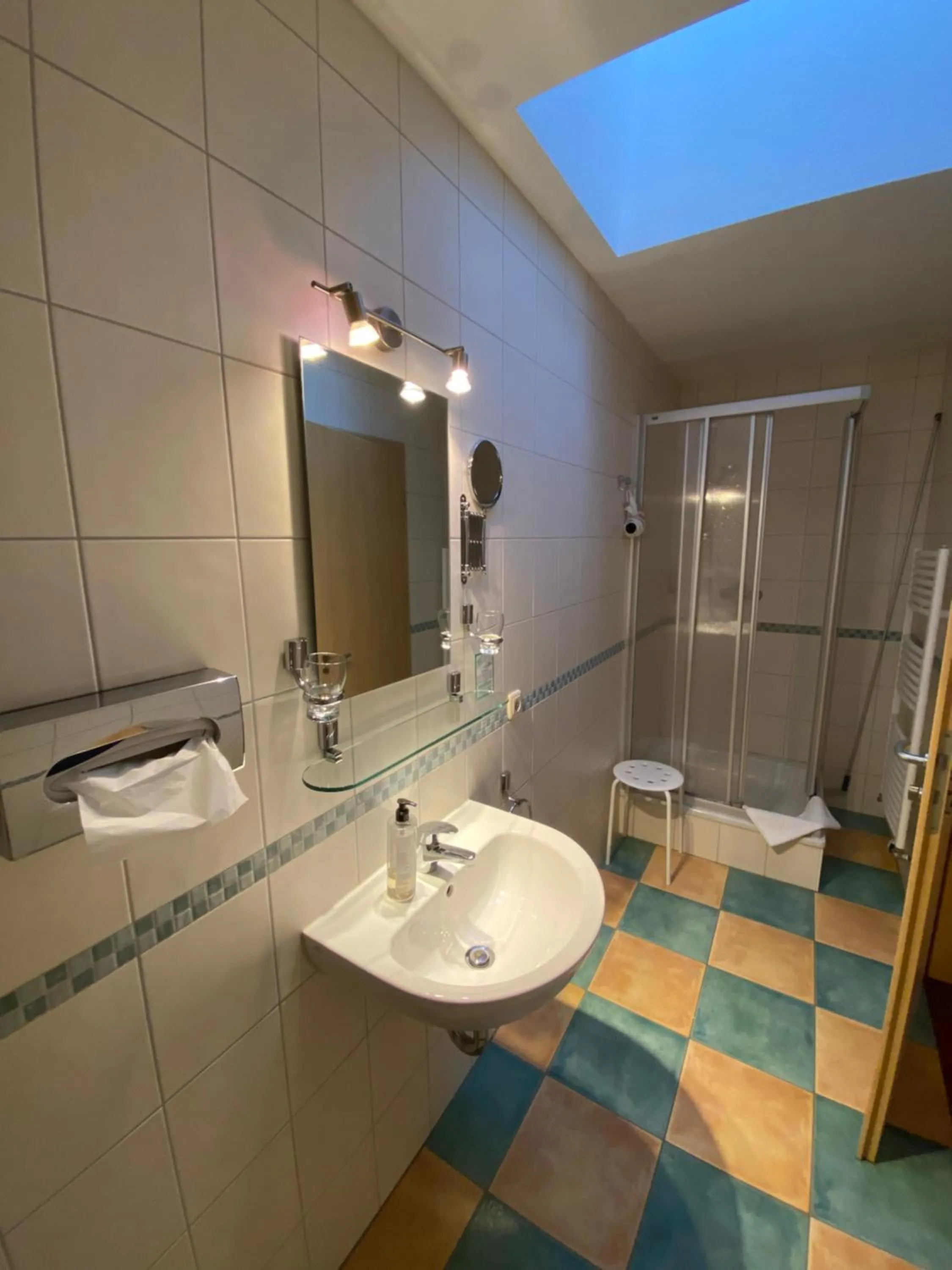 Bathroom in Gästehaus Weidenmühle