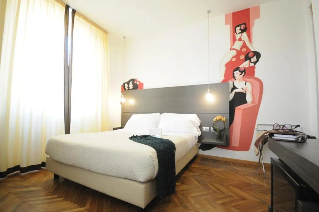 Bedroom, Bed in Hotel Tirreno