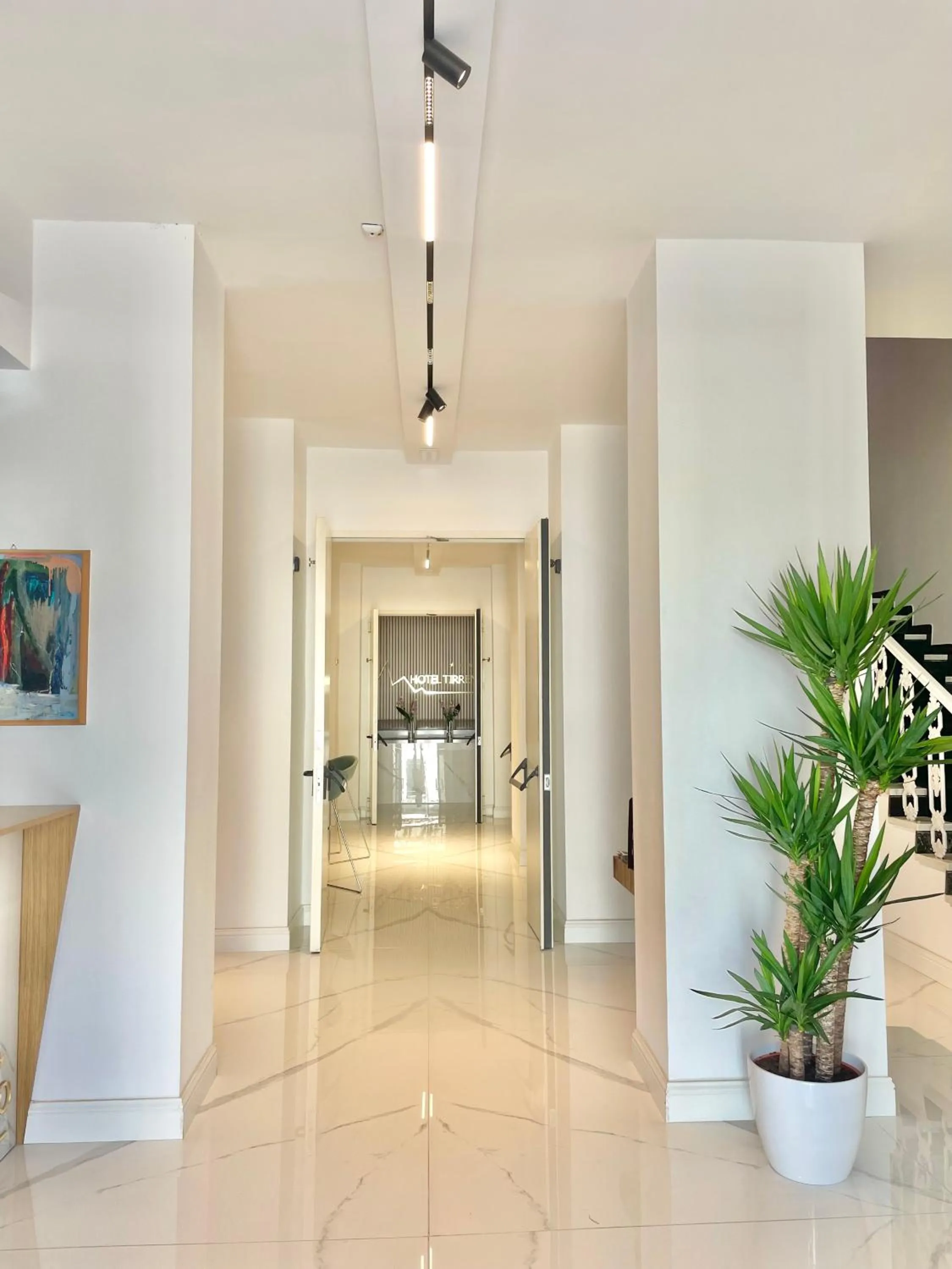 Lobby or reception in Hotel Tirreno